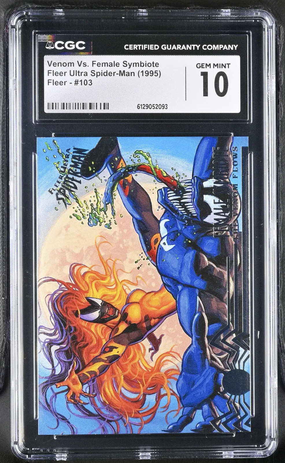 1995 Fleer Ultra Spider-Man Venom Vs. Female Symbiote #103 CGC 10