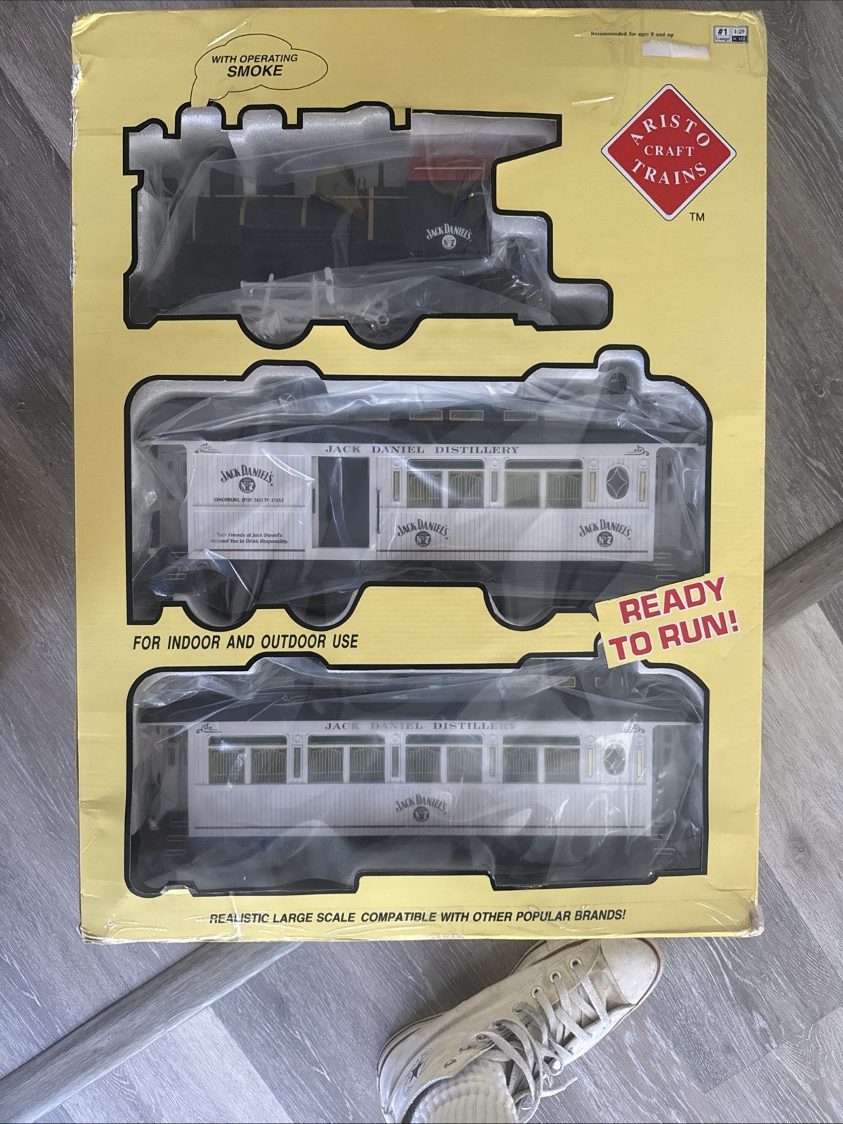 Aristo Craft  Jack Daniels Train Large Scale In Original Box RARE White Cars NEW