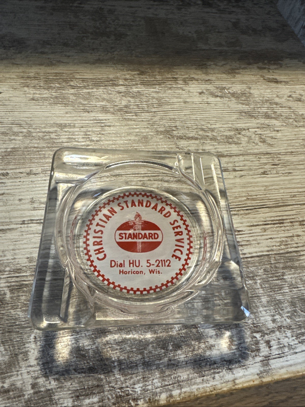 Christian Standard Service Ashtray Horicon  Wis Wi Wisconsin Standard Oil