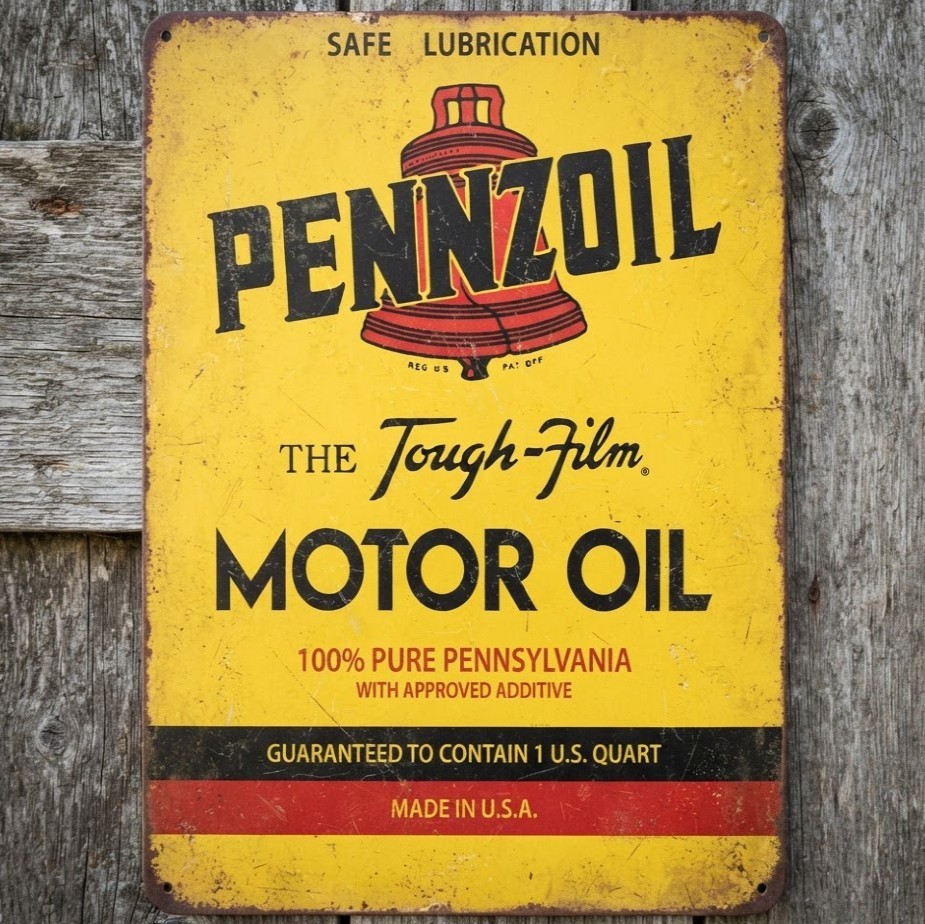 Pennzoil Motor Oil 8 x 12 Vintage Novelty Metal Sign Shrink-Wrapped Made In USA Pennzoil Motor Oil 8 x 12 Vintage Novelty Metal Sign Shrink-Wrapped Made In USA