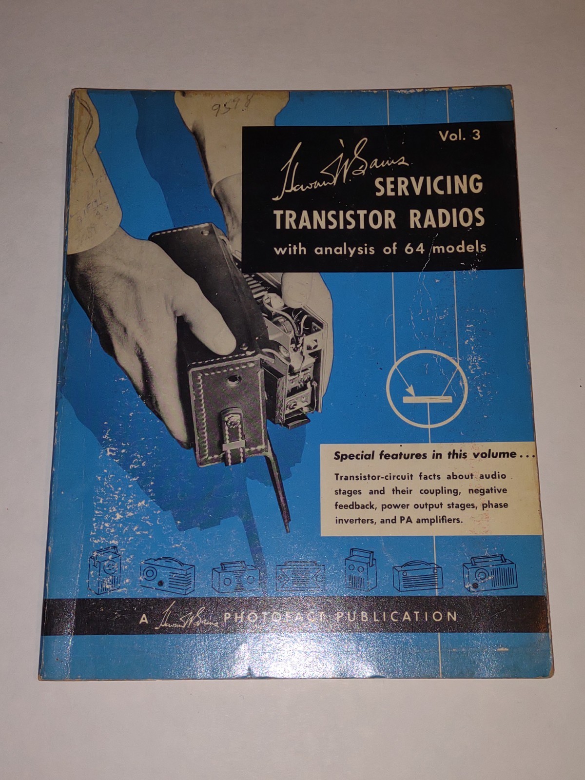 SAMS Photofact Transistor Radio Series Volume 15 1962 Service Manual Vol 3 Vtg
