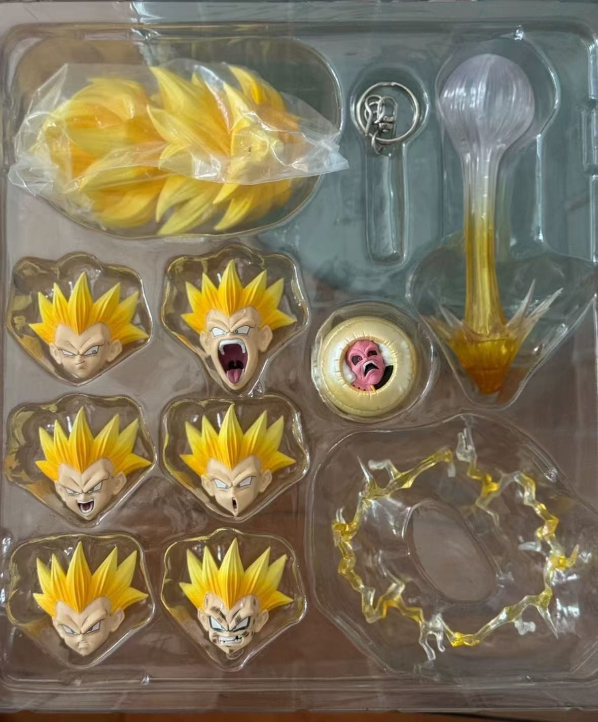 custom Gotenks 1/12 shf Super Saiyan ssj3 Gotenks head kit（No Figure）