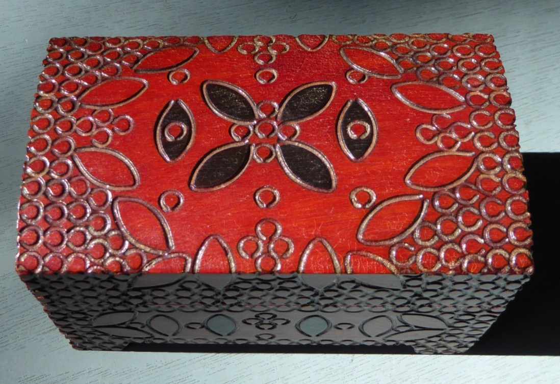 VTG Made in Poland Folk ArtHand Crafted Carved Wooden Trinket/Keepsake Box VTG Made in Poland Folk ArtHand Crafted Carved Wooden Trinket/Keepsake Box