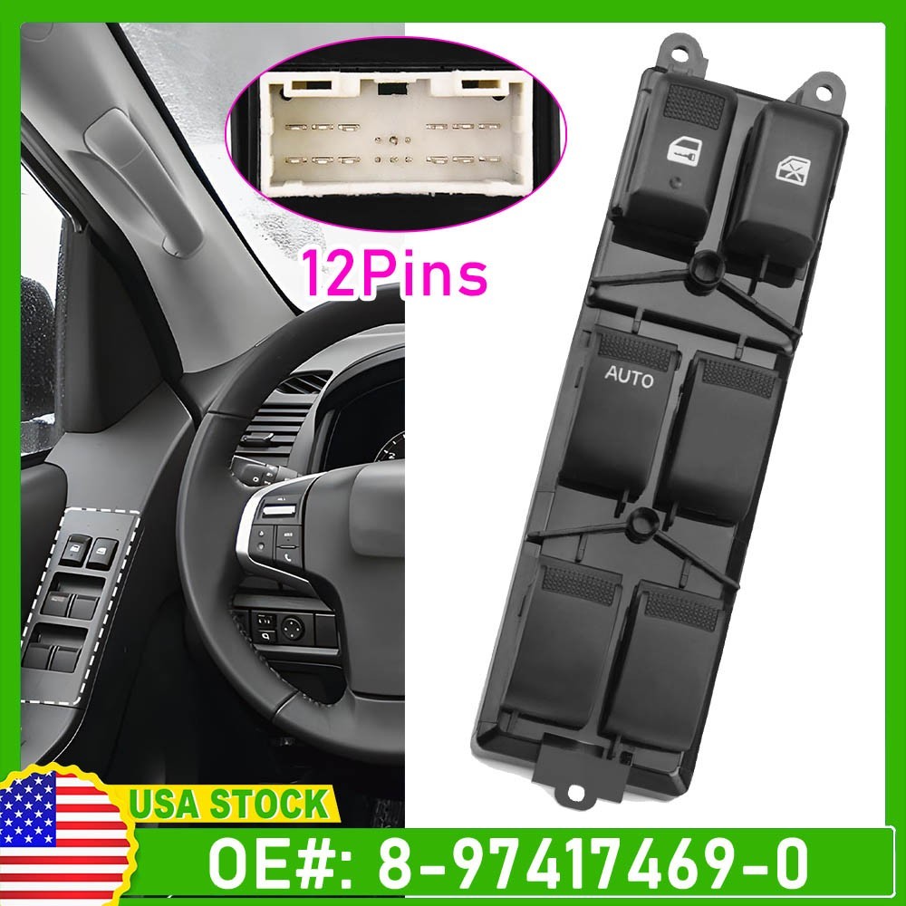 8-97417469-0 LHD Electric Window Switch for Isuzu D-Max Dmax Pickup 2012-19