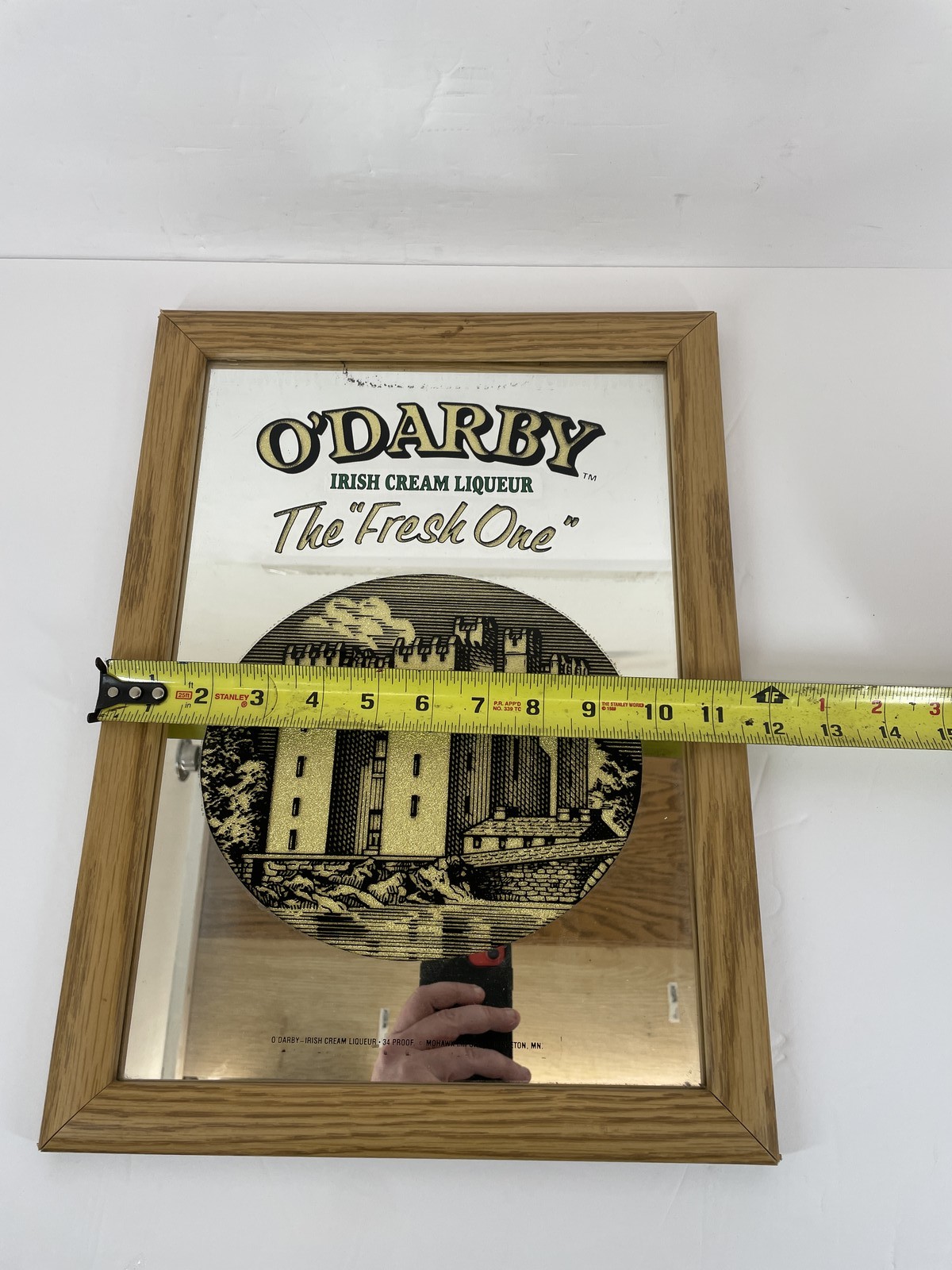 Vintage O\'Darby Irish Cream Liqueur Bar Mirror Sign \ Vintage O\'Darby Irish Cream Liqueur Bar Mirror Sign \