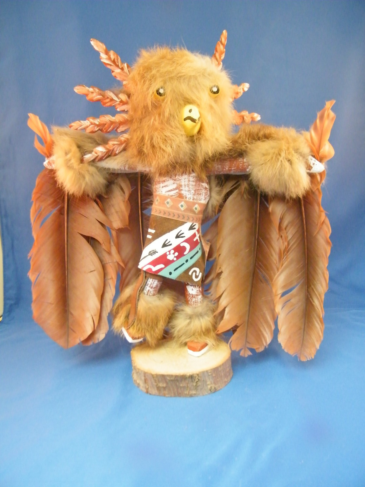 Kachina doll Great Horned Owl 11 inches