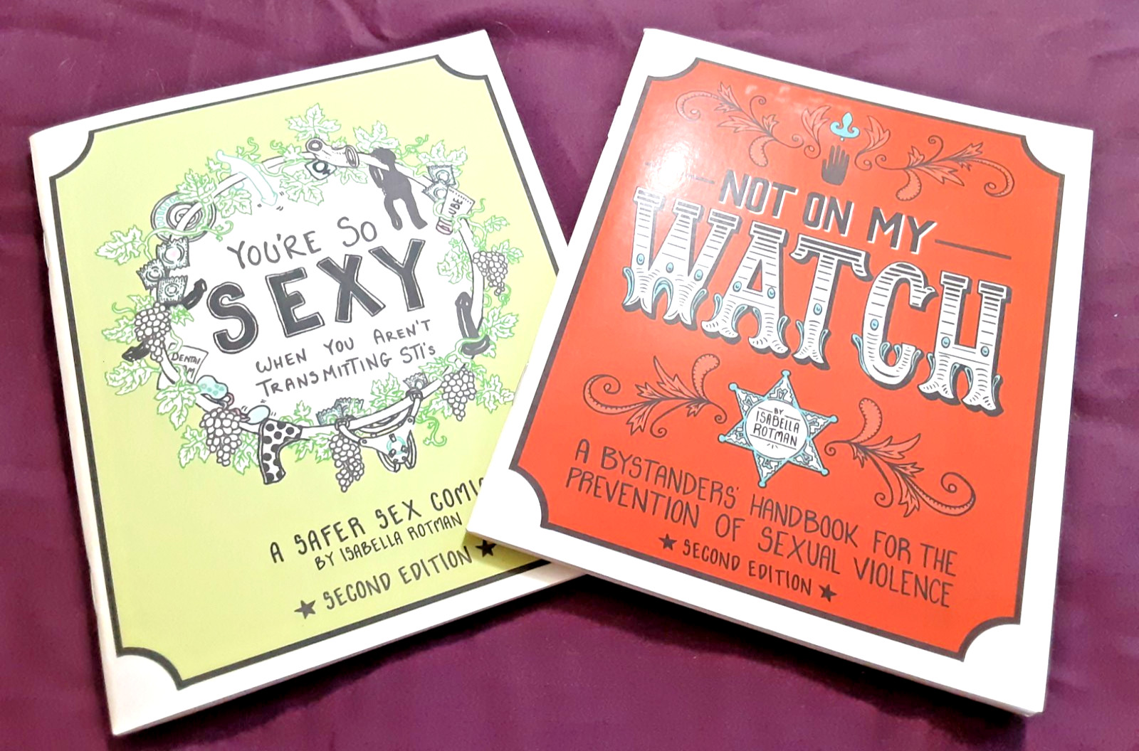 Lot of 2 sex education comic books by Isabella Rotman Lot of 2 sex education comic books by Isabella Rotman
