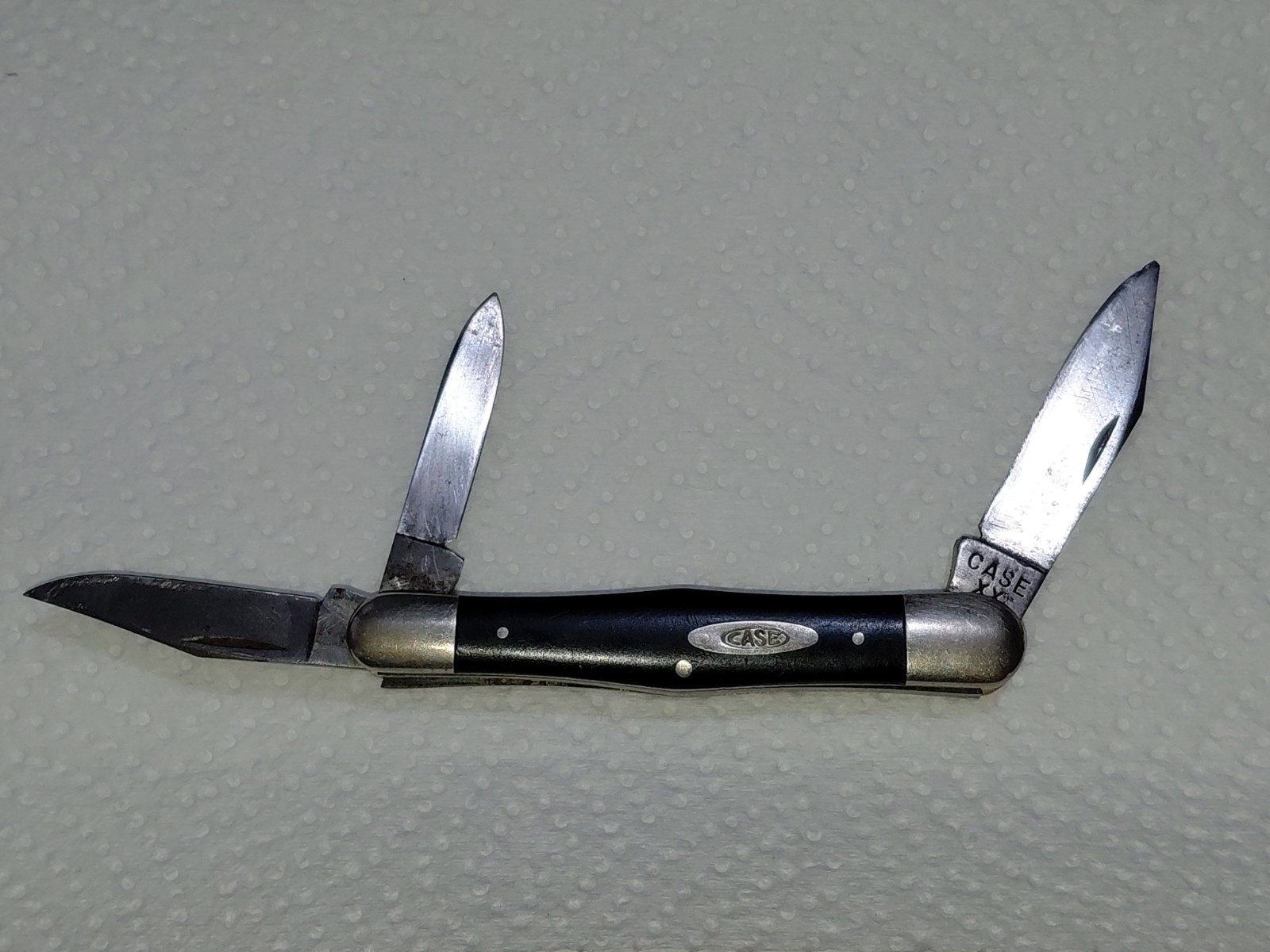 Vintage Case XX 2383 Smooth Black Balloon Whittler Knife 1940-1964 