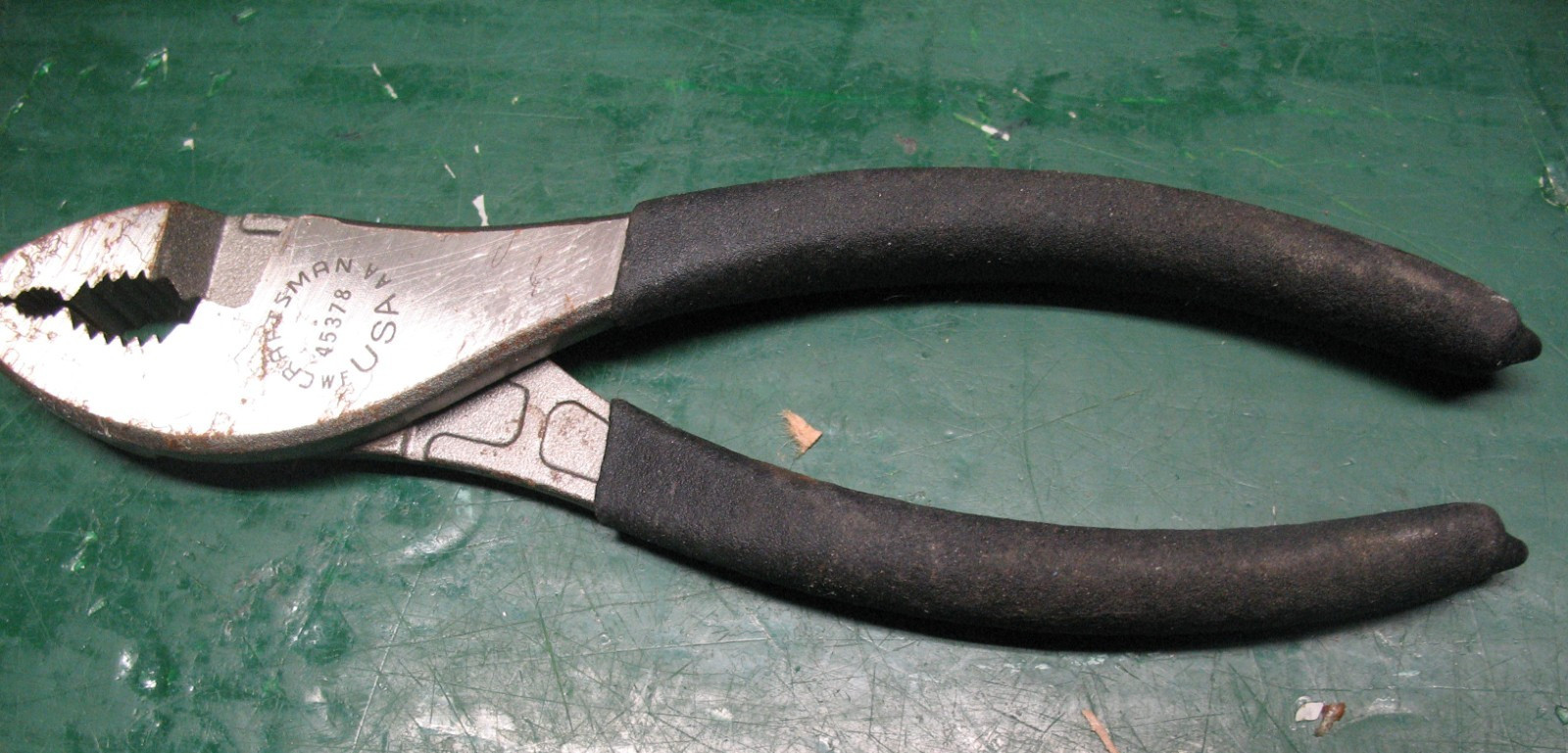 CRAFTSMAN SLIP JOINT  PLIERS  WF 45378 USA  SOFT  GRIPS  VINTAGE