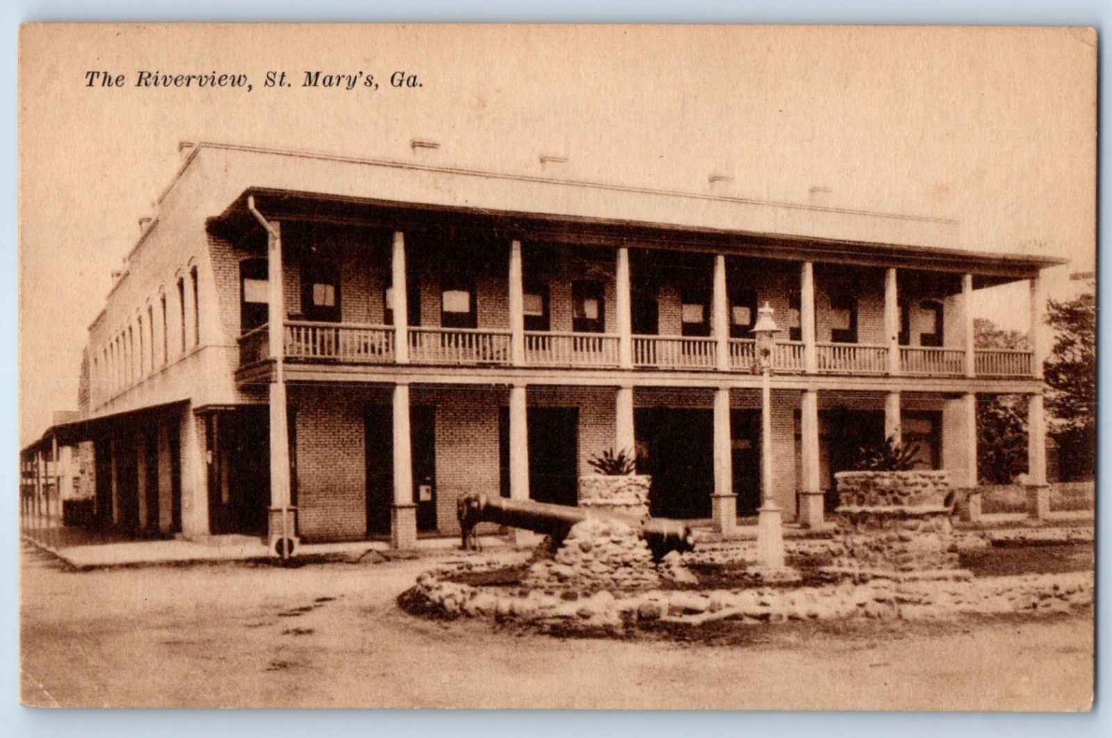 c1930\'s The Riverview St. Mary\'s Georgia GA Posted Vintage Postcard c1930\'s The Riverview St. Mary\'s Georgia GA Posted Vintage Postcard