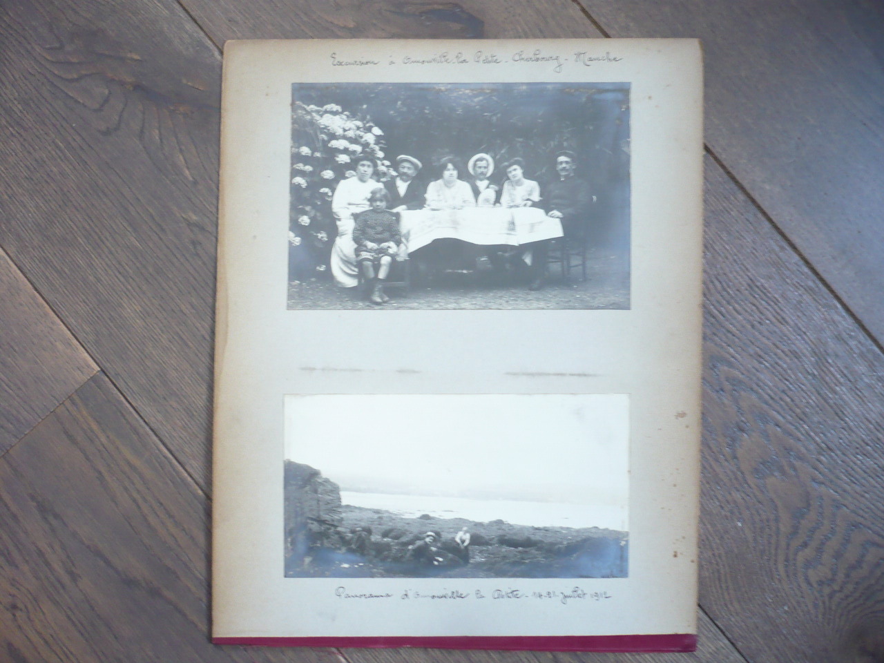 4 LARGE PHOTOS 1912 D\' omonville la petite CHERBOURG MANCHE