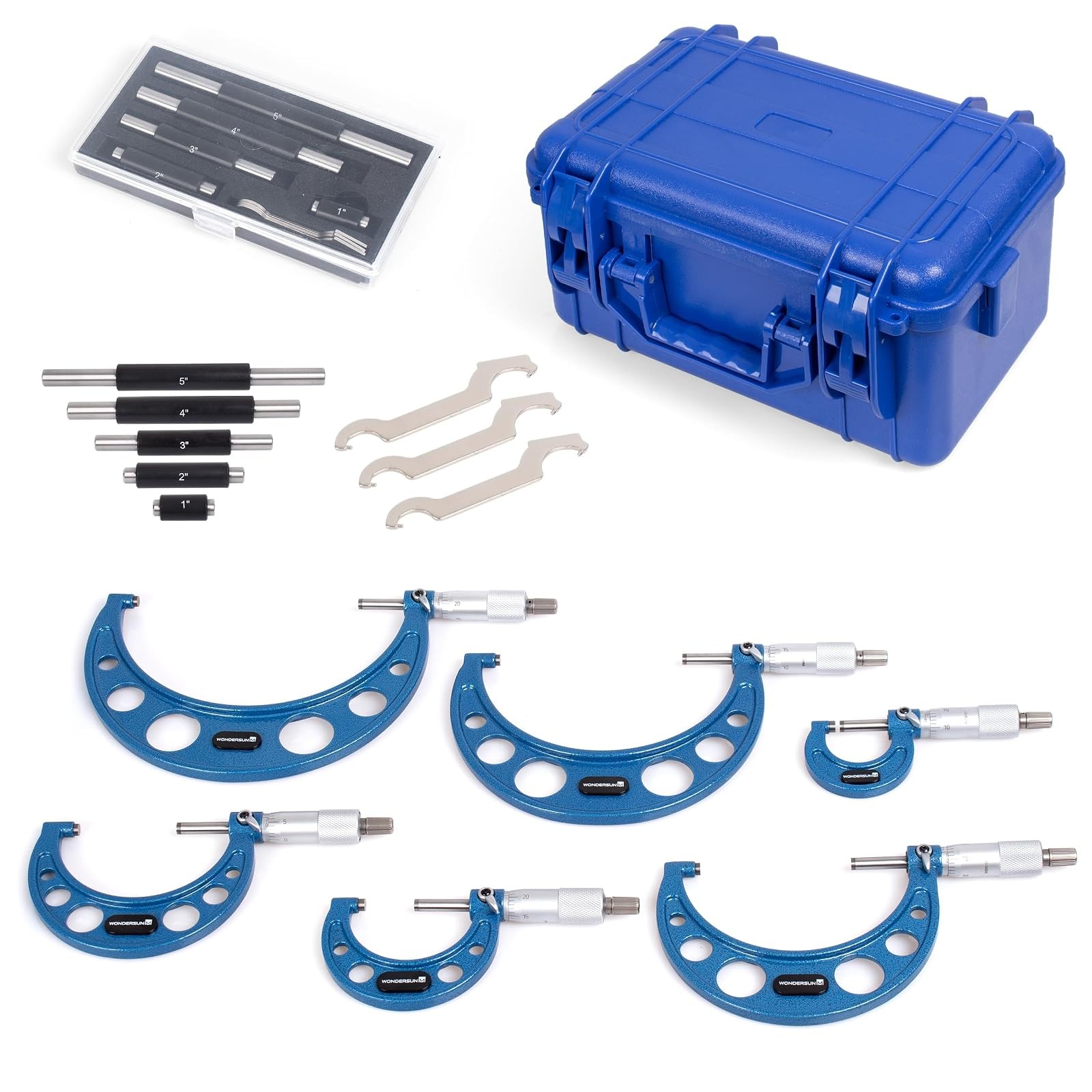Precision Outside Micrometer 0-6 Inch 6 Pcs Set Precision Outside Micrometer 0-6 Inch 6 Pcs Set