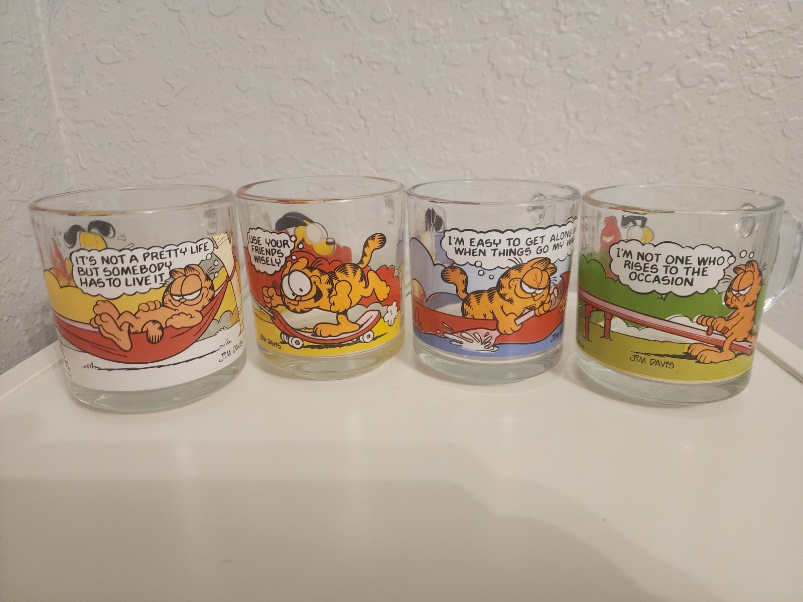 Vintage McDonald\'s Garfield Mugs-Lot Of 4