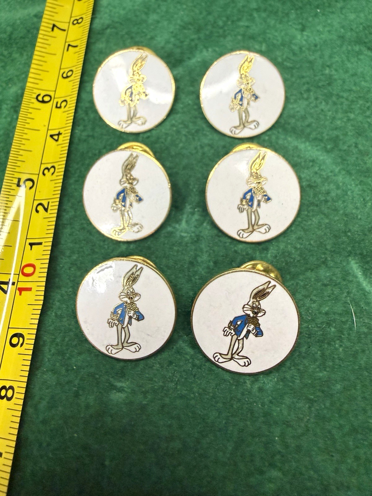 Warner Bros Bugs Bunny Enamel Lapel Pin Lot of 6 Looney Tunes Warner Bros Bugs Bunny Enamel Lapel Pin Lot of 6 Looney Tunes