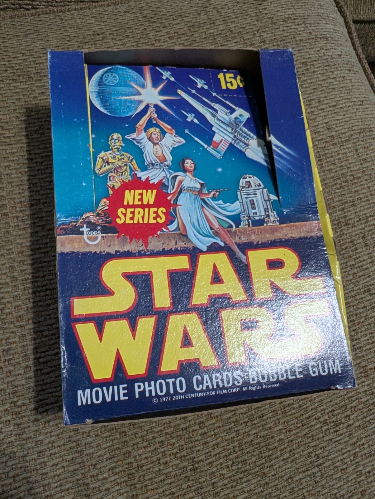 1977 Topps Star Wars SERIES 2 EMPTY DISPLAY BOX ONLY *No Packs* Nice Shape 