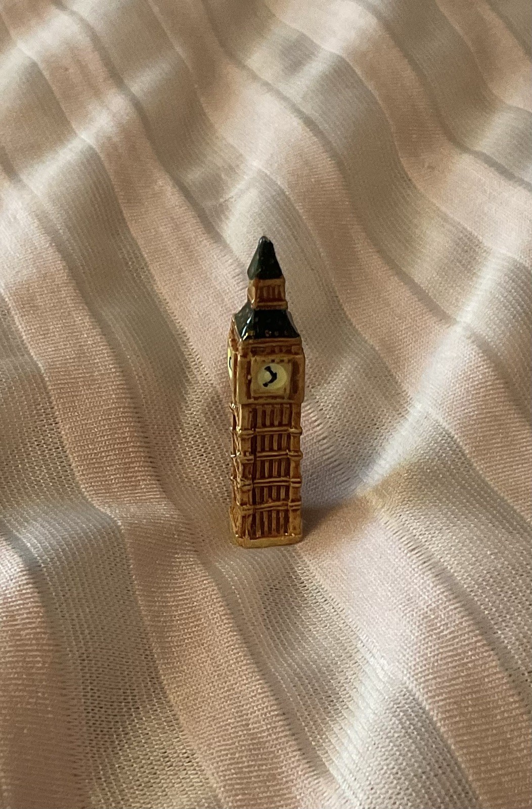 Vintage Miniature Big Ben London UK Elizabeth Tower Figurine Souvenir 0.50x 1.7