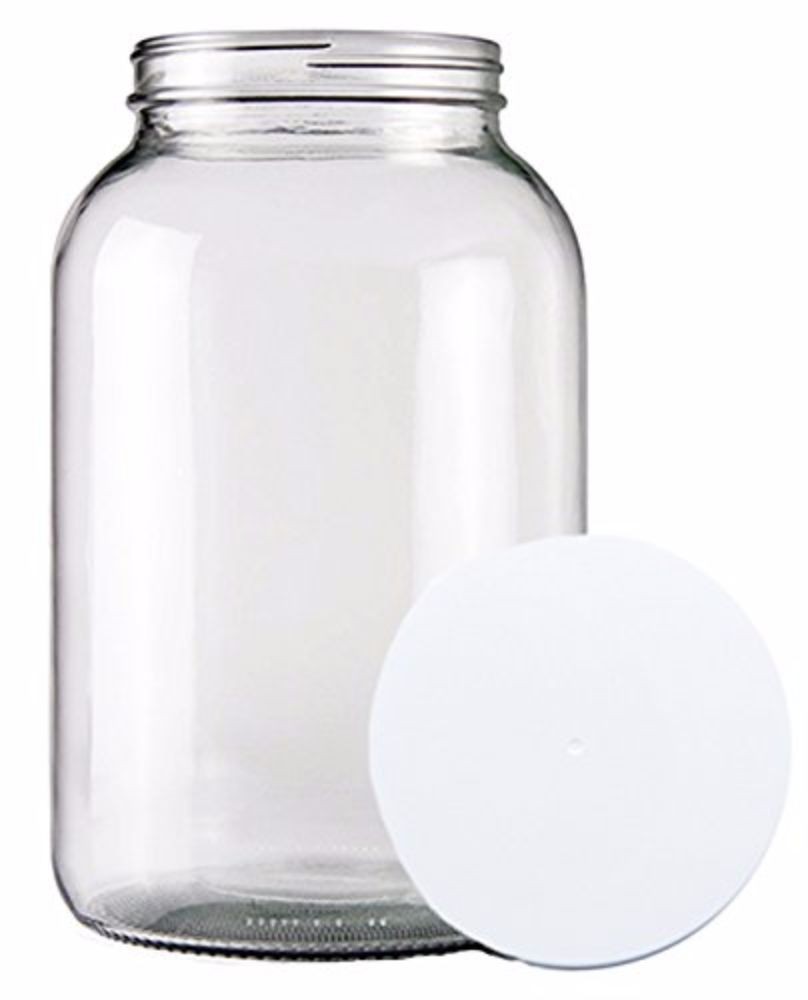 1-gallon USDA Wide Mouth Fermentation Glass Jar w/ lid 1-gallon USDA Wide Mouth Fermentation Glass Jar w/ lid