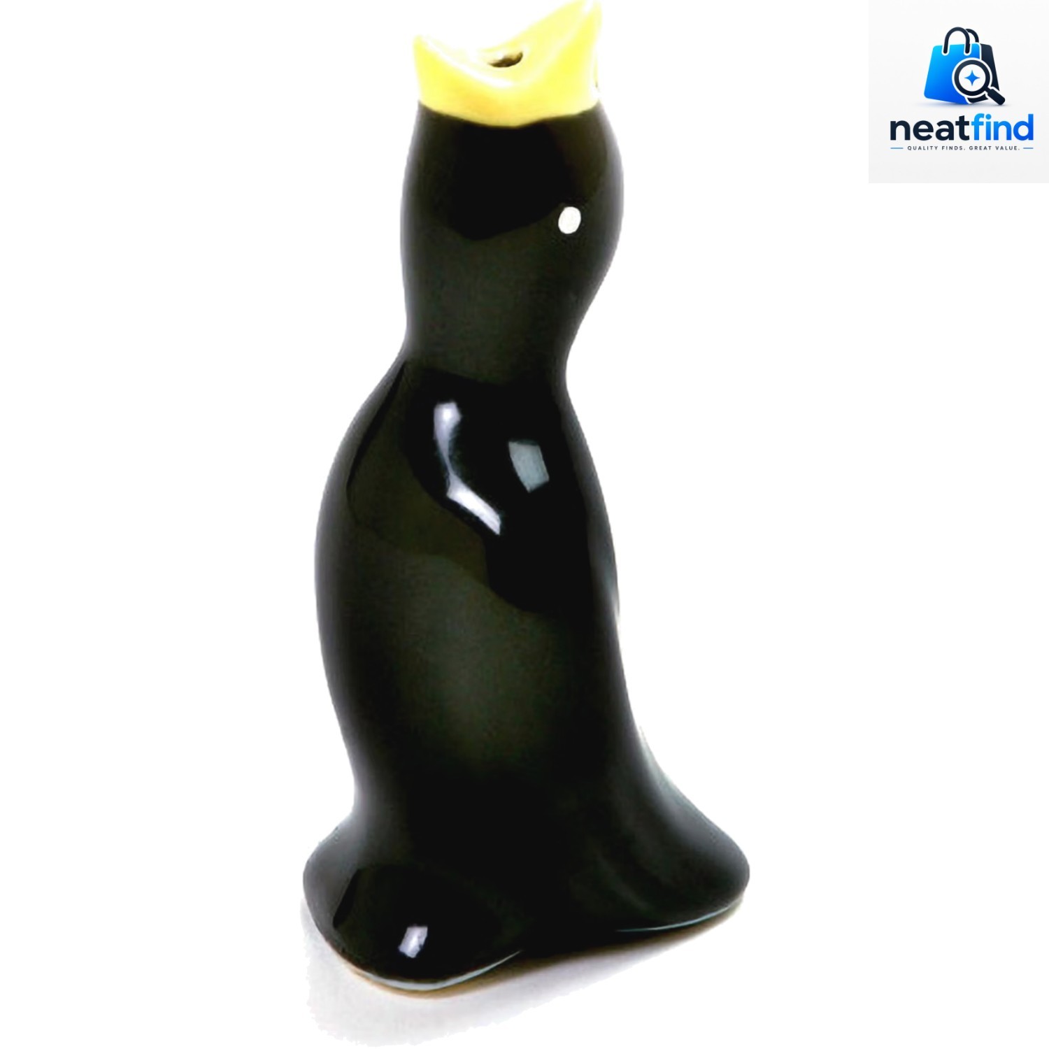 Norpro Ceramic Pie Bird Black 3.5in Steam Vent for Double Crusted Pies