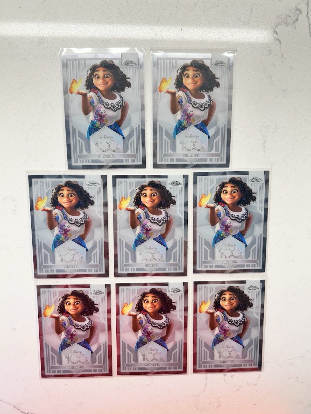 2023 Topps Chrome Disney 100 #14 Mirabel Base Encanto 🔥All 8 Cards Included