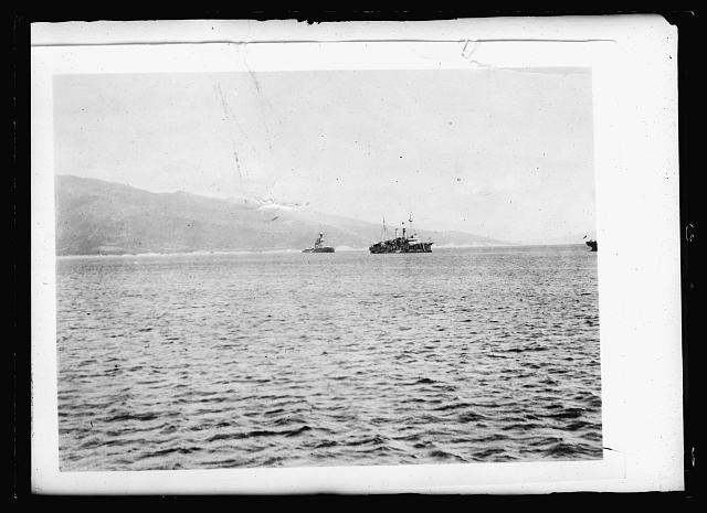 Photo:Novorossiysk Russia 1920 British Warships Harbor Black Sea