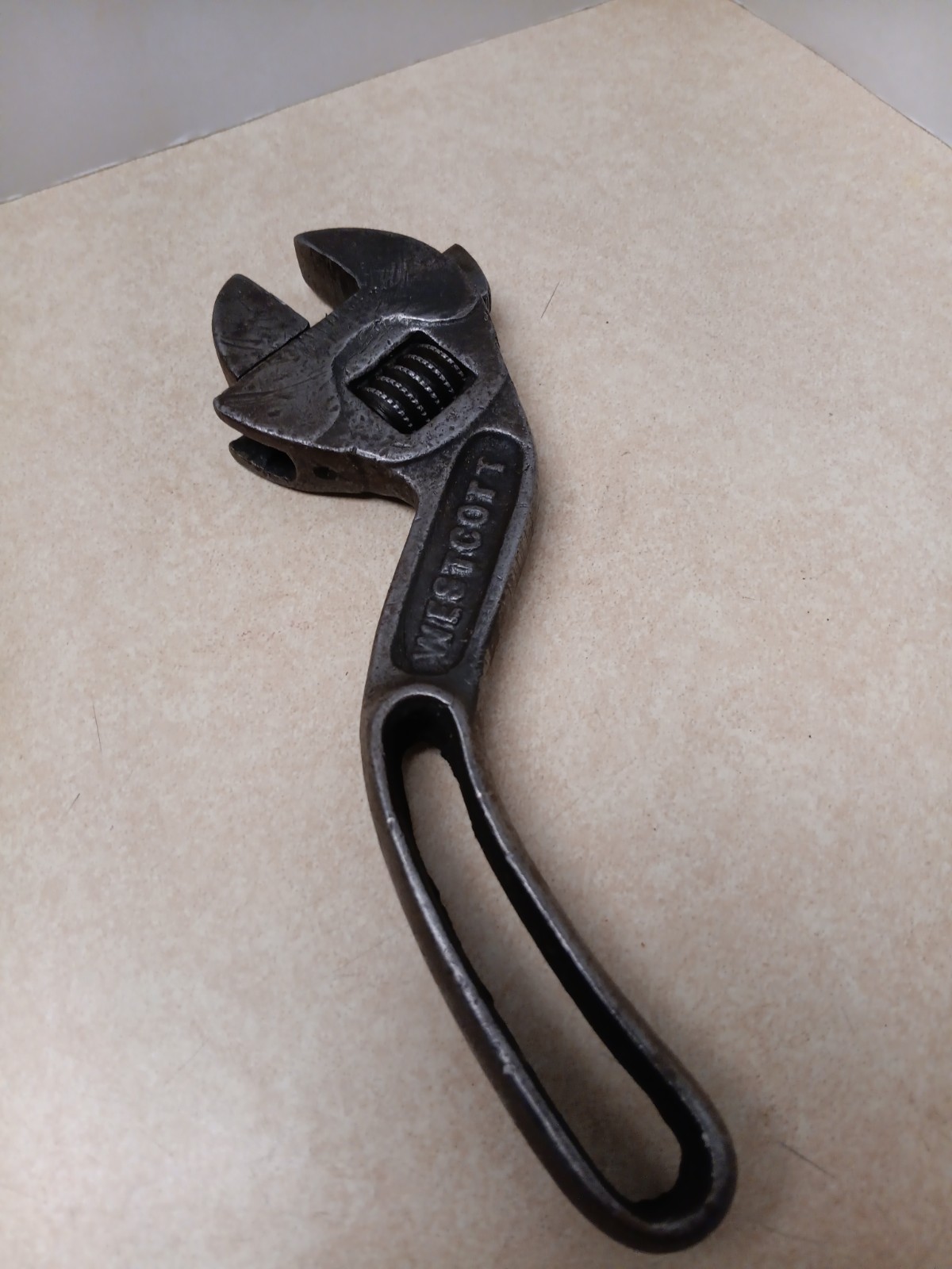 Westcott 8 Inch S Curve Adjustable Wrench Vintage Tool Collectible Westcott 8 Inch S Curve Adjustable Wrench Vintage Tool Collectible