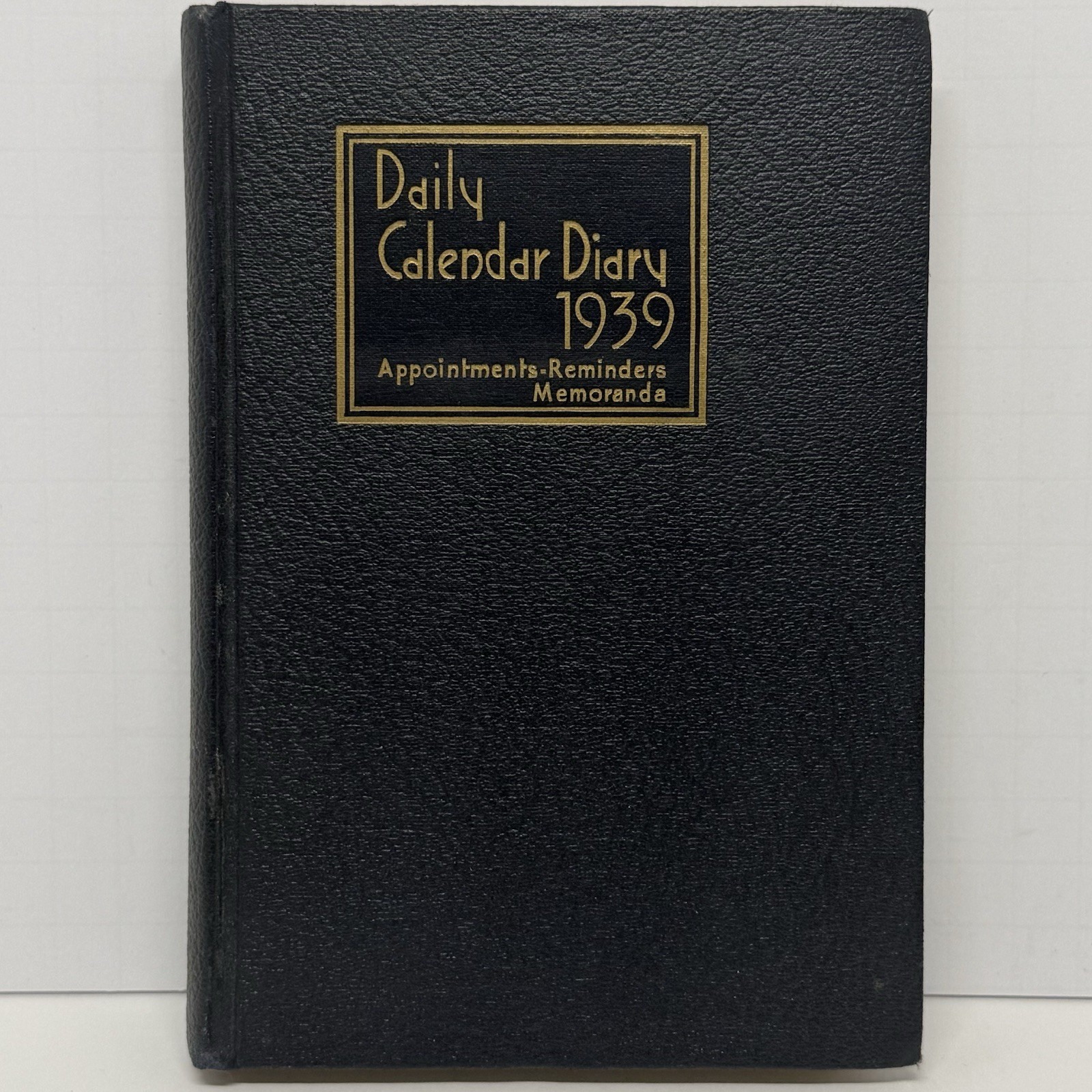 Vtg Daily Calendar Diary 1939 Appointments Memoranda Receipt Book Samuel Ward