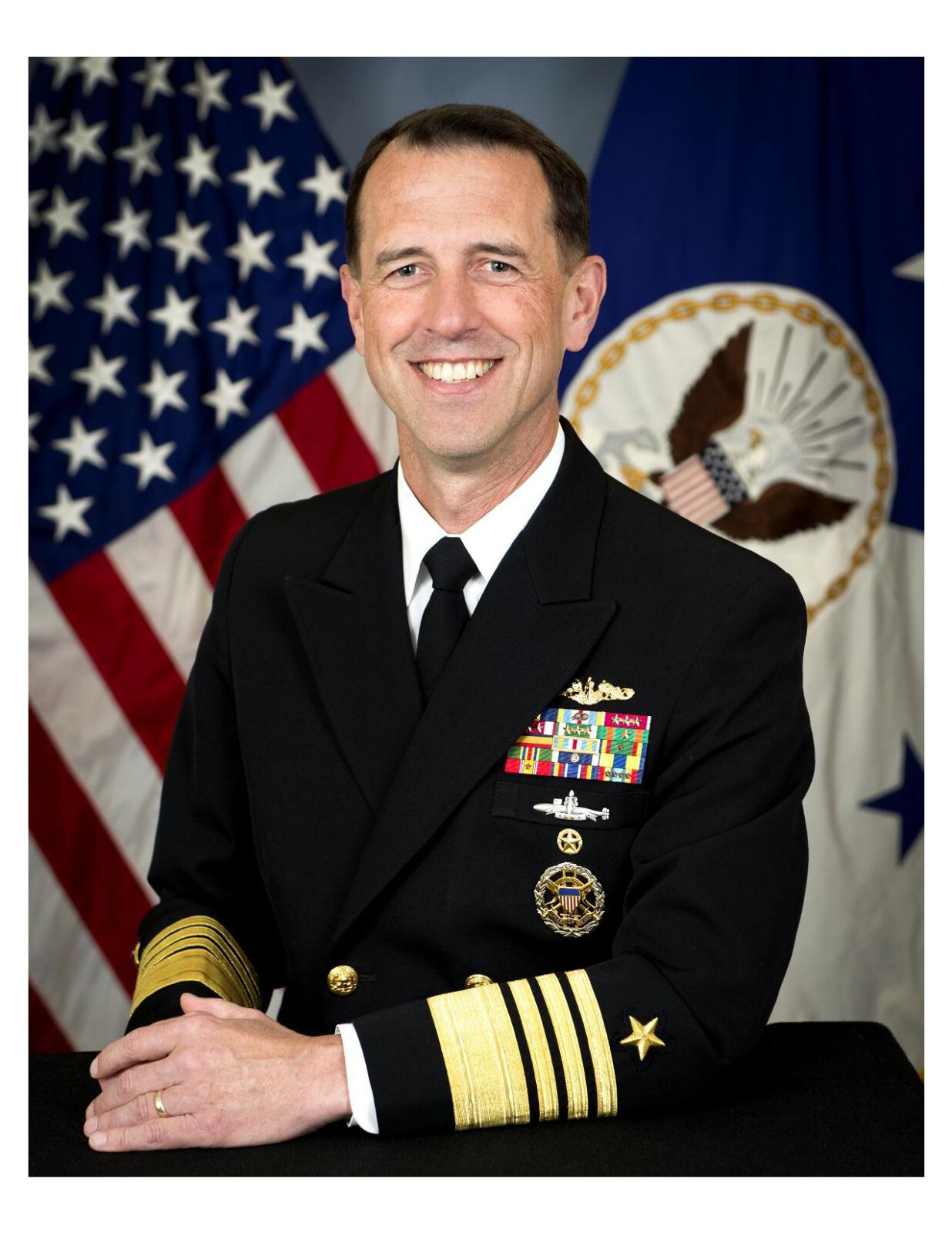 United States Navy Admiral John M. Richardson 8x10 Photo #2 On 8.5\