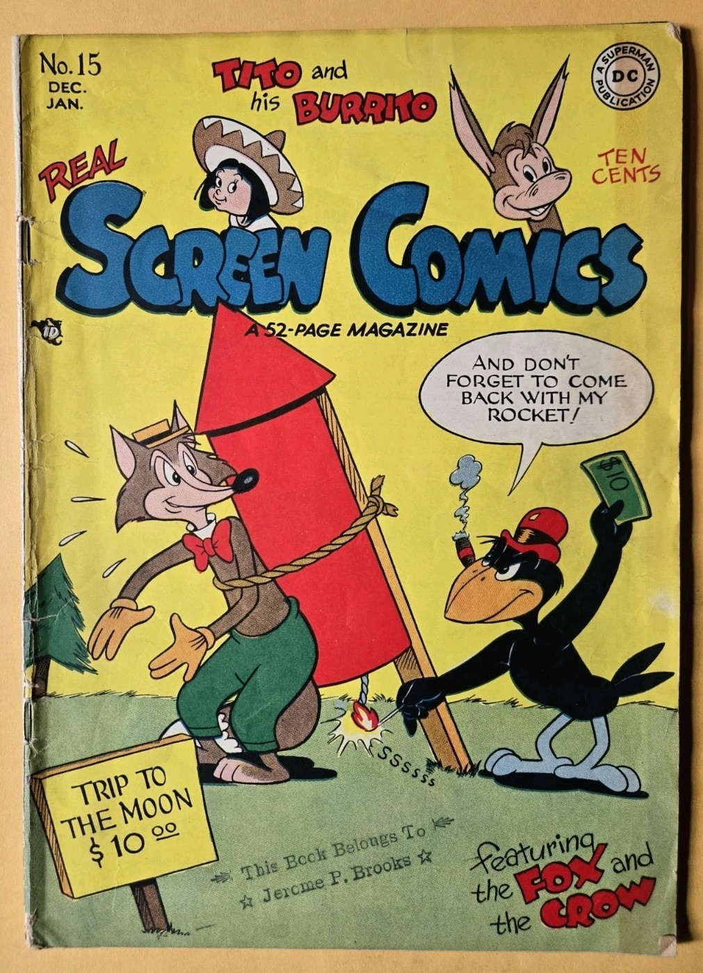 Real Screen Comics #15 G/VG (3.0) DC Comics Dec 1947-Jan  1948