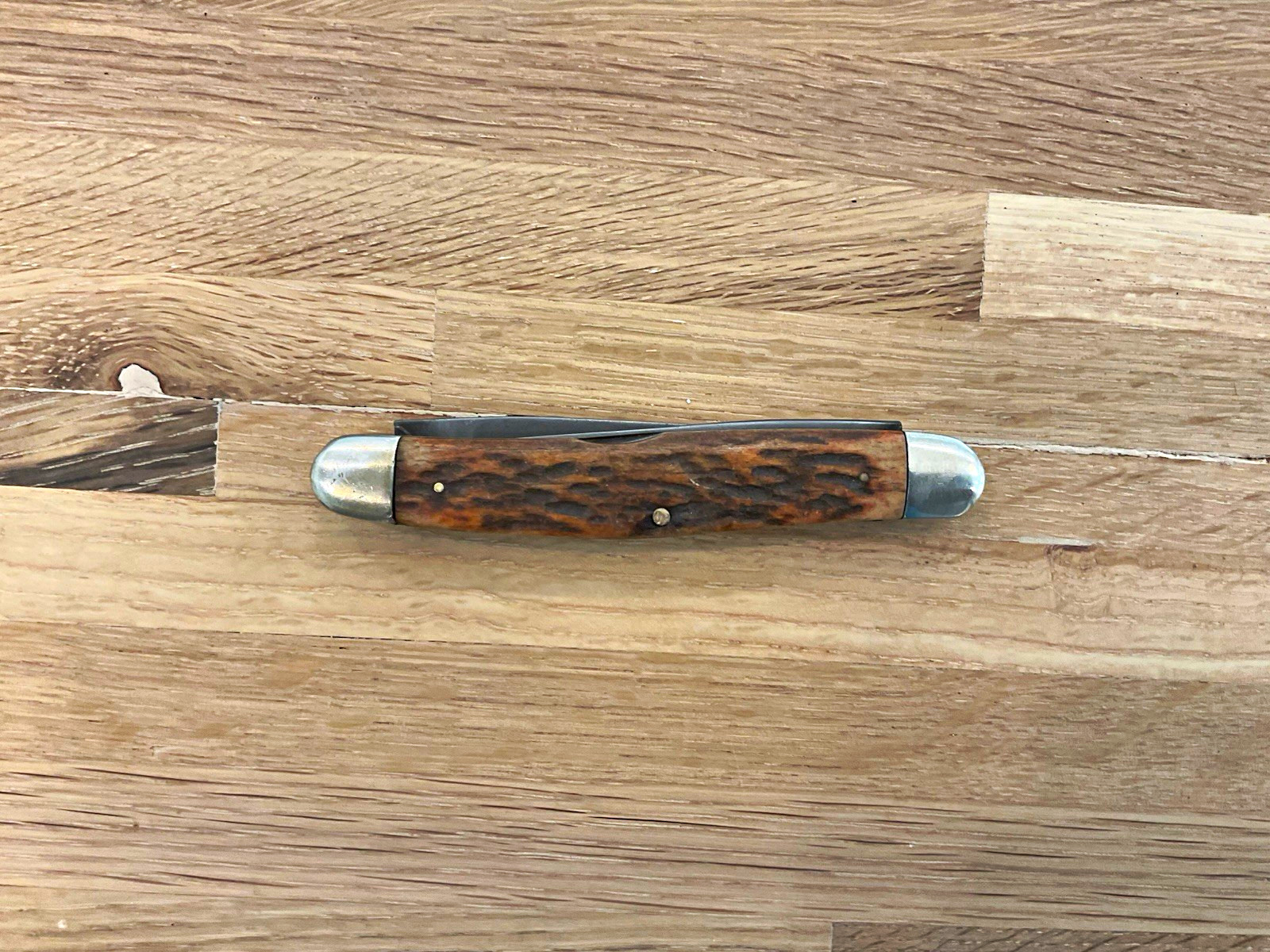 Kutmaster Utica, N.Y. 2-Blade Slipjoint Pen Pocketknife Brown Handle