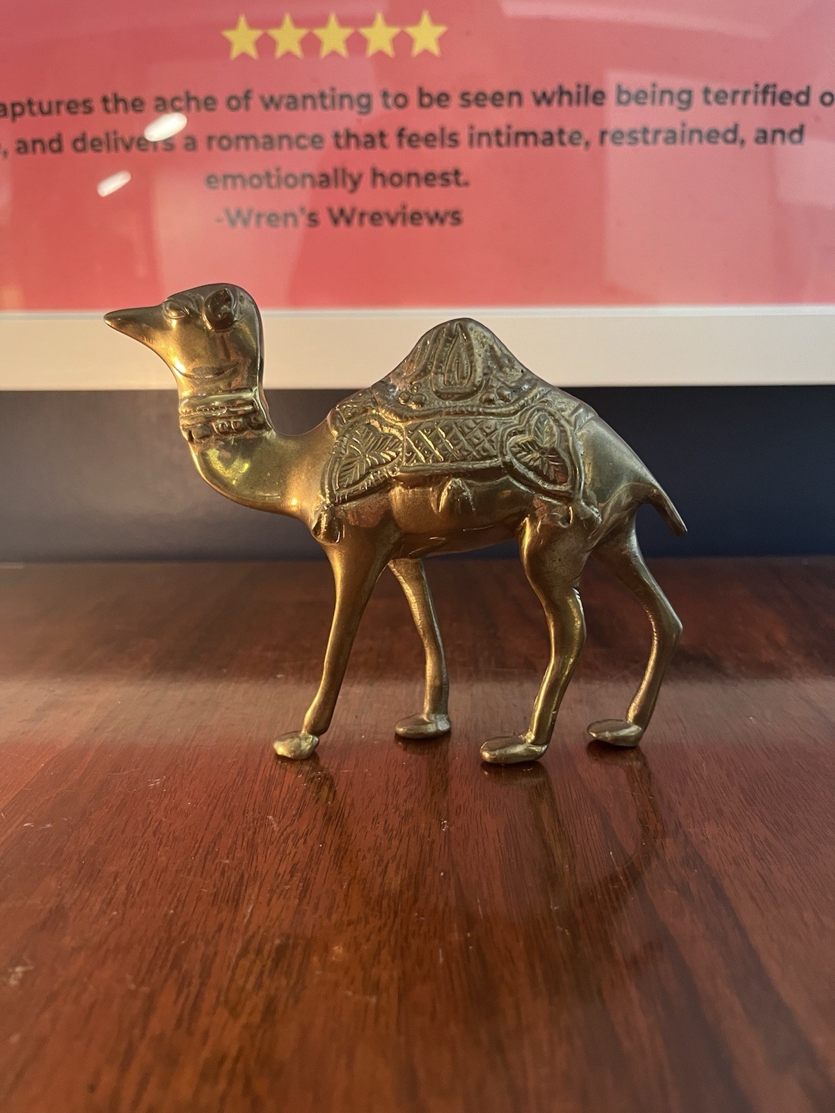 Vintage Solid Brass Etched Camel Figurine Statue Egyptian Decor 4.5 X 7 Vintage Solid Brass Etched Camel Figurine Statue Egyptian Decor 4.5 X 7