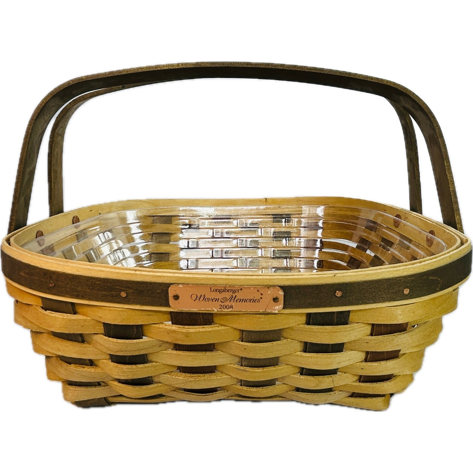 Longaberger ACT WOVEN MEMORIES BASKET 2008 with Protector Longaberger ACT WOVEN MEMORIES BASKET 2008 with Protector