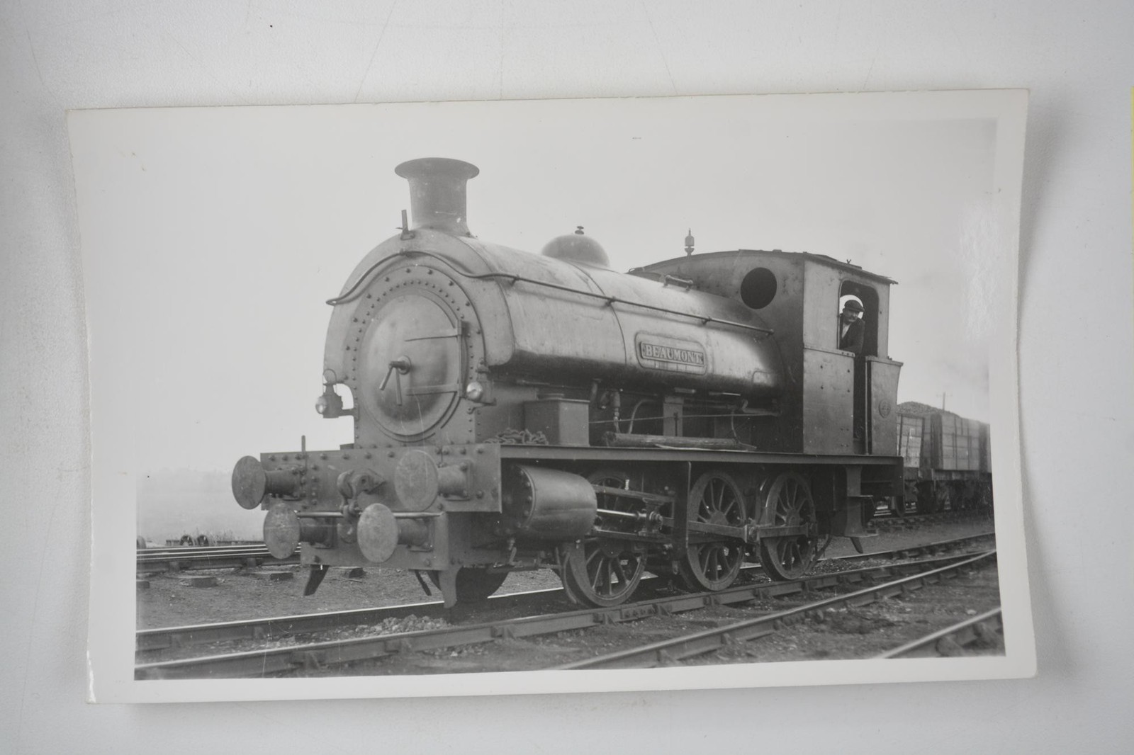 Steam Locomotive Beaumont Railway Train Driver c1930s VTG Photo c1960s Print