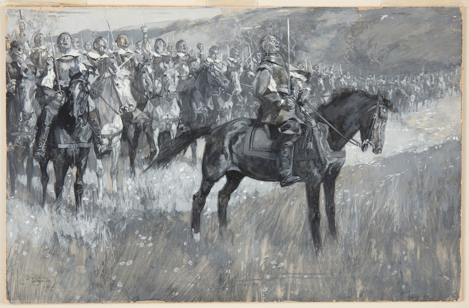 Frank Cromwell Battle of Dunbar Vintage Military History Photo Reprint Wall Art