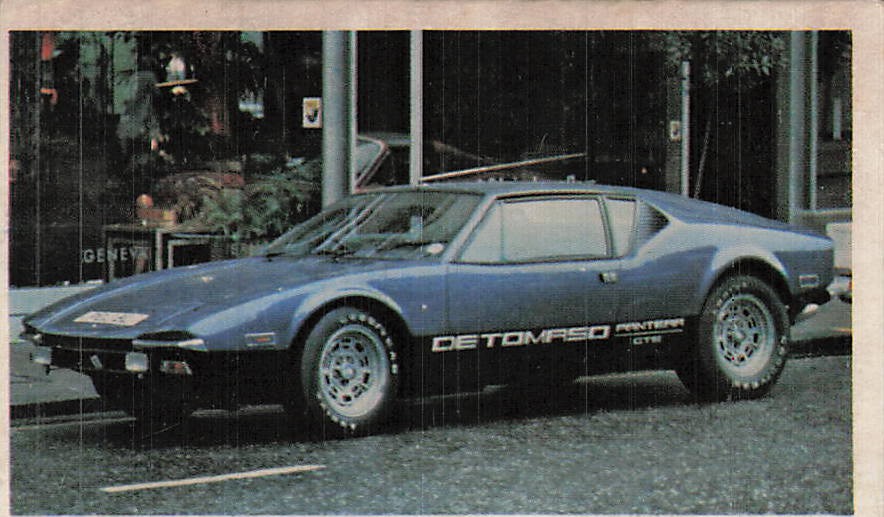 Vintage Japanese Menko Card De Tomaso Pantera GTS Car 12345 Game Card Vintage Japanese Menko Card De Tomaso Pantera GTS Car 12345 Game Card
