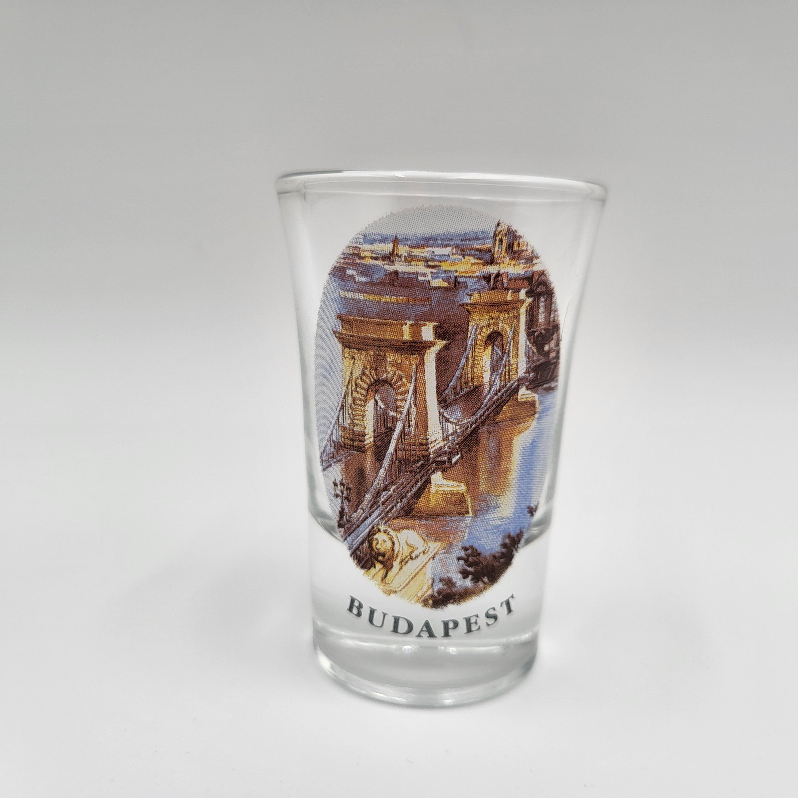Budapest Hungary Shot Glass , Souvenir 2 3/4\