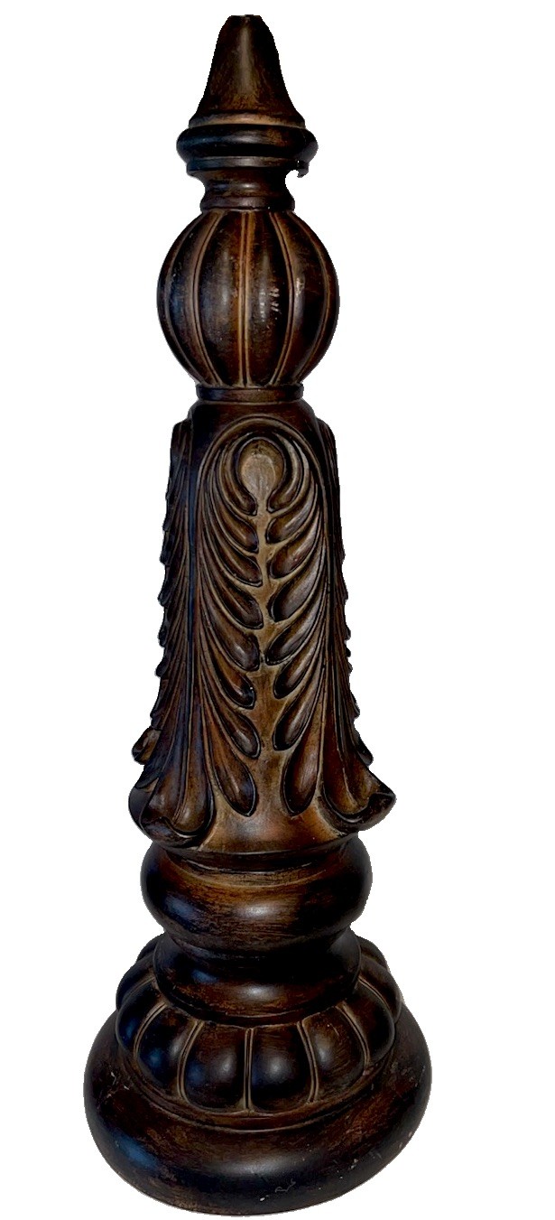 Nice Vintage Decorative Finial Sculpture Gothic French Decor Obelisk 19” T #2