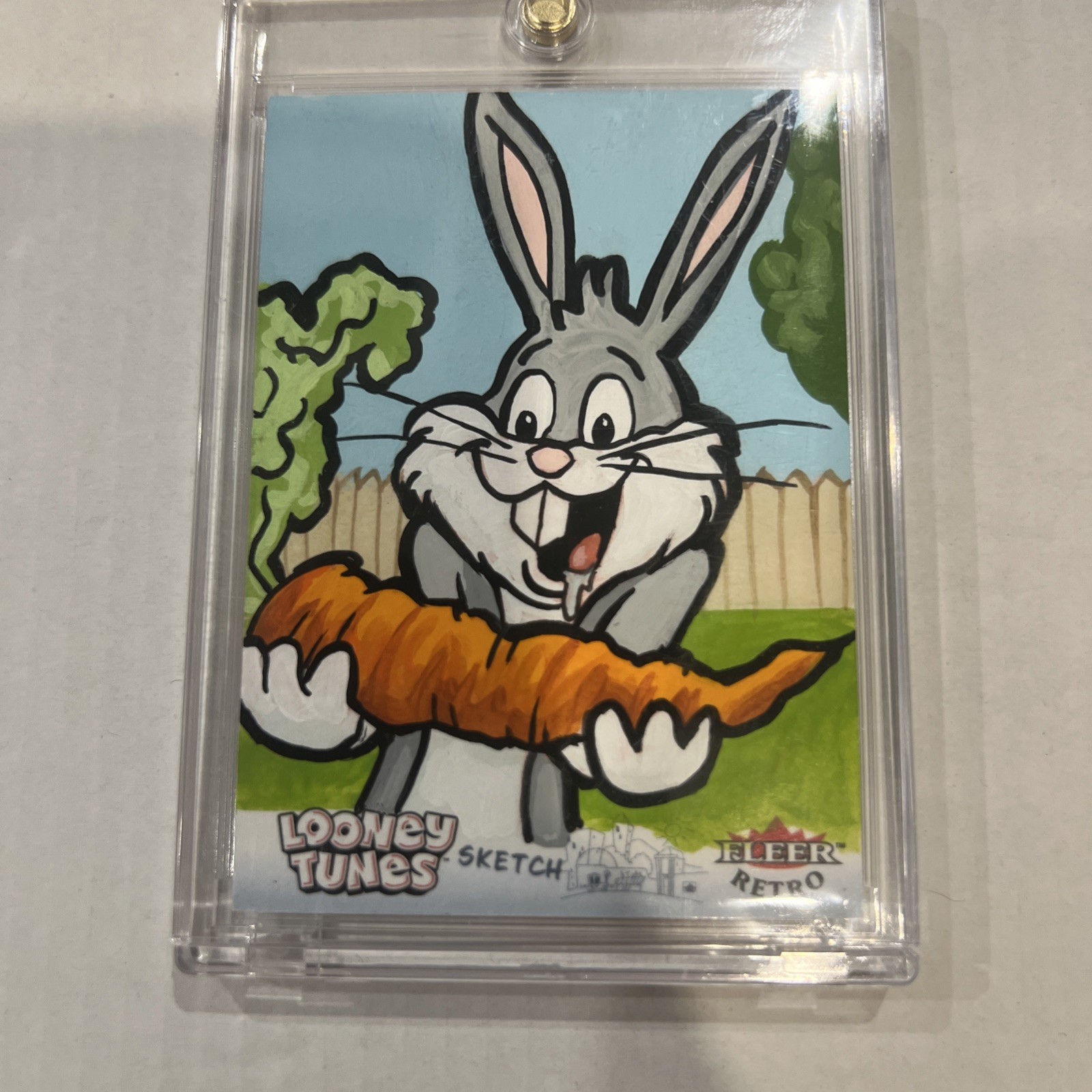 🔥🔥 2024 Fleer 1/1 Retro Sketch Looney Toons Bugs Bunny Artist KIMBERLANDART
