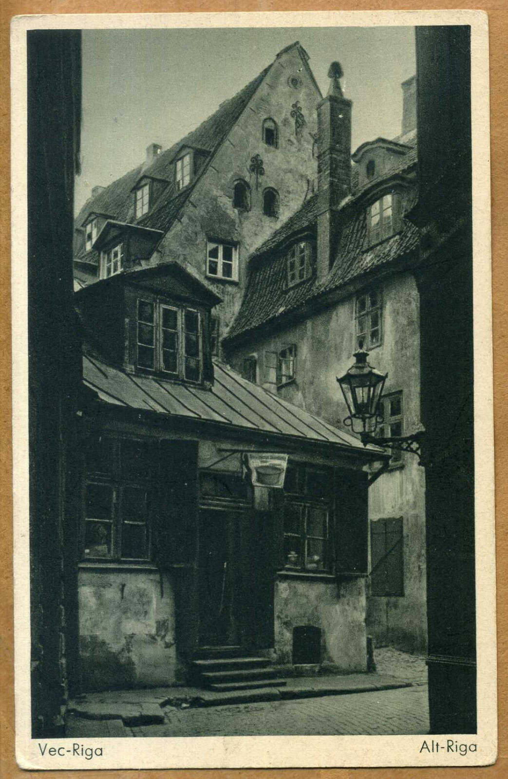 Latvia 1930\'s Riga.   Vecriga Postcard