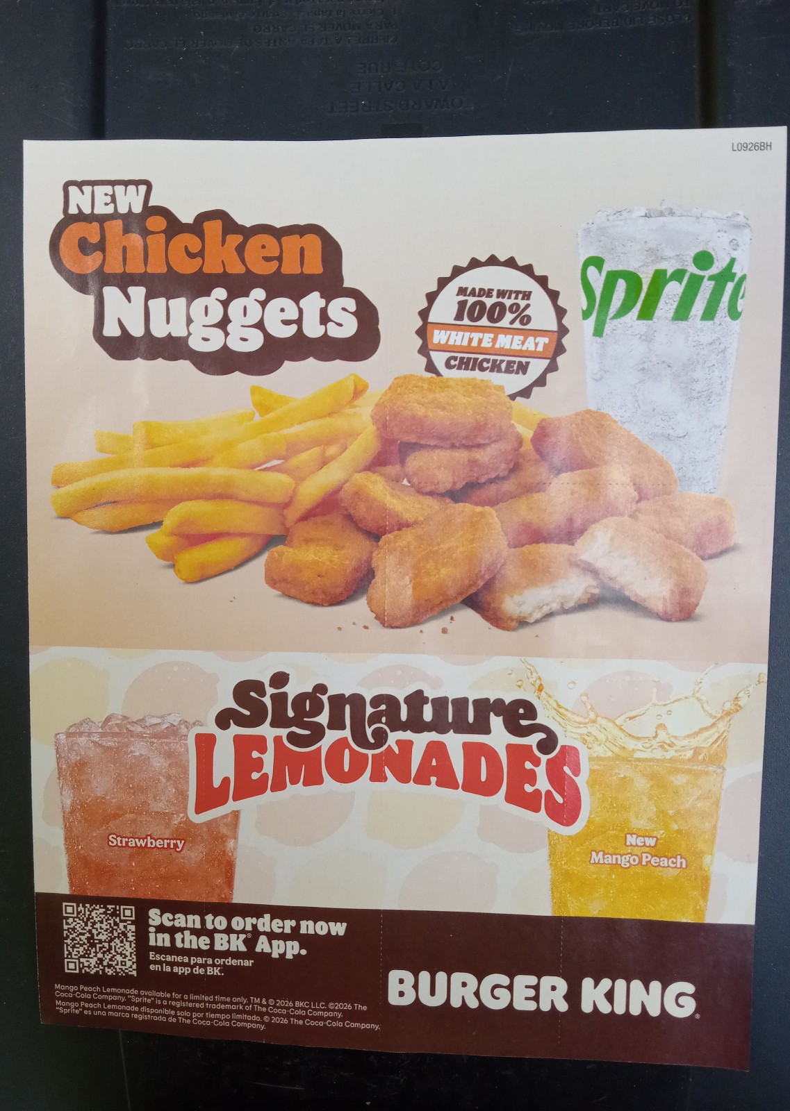 NEW BURGER KING ADVERTISING - 11/7/26 - BK FAST FOOD RESTAURANT AD MEDIA COUPONS NEW BURGER KING ADVERTISING - 11/7/26 - BK FAST FOOD RESTAURANT AD MEDIA COUPONS