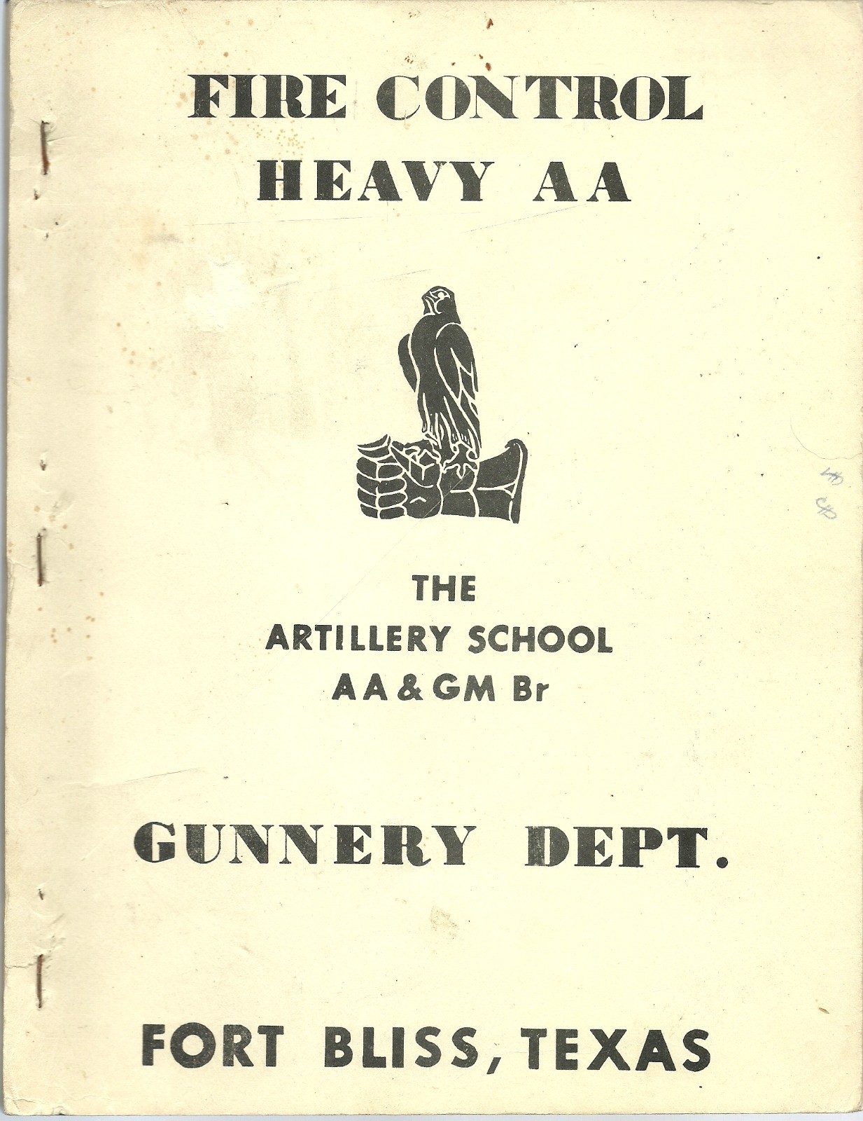 Vintage Manual Fire Control Heavy Antiaircraft and Guided Missile 1949/1950
