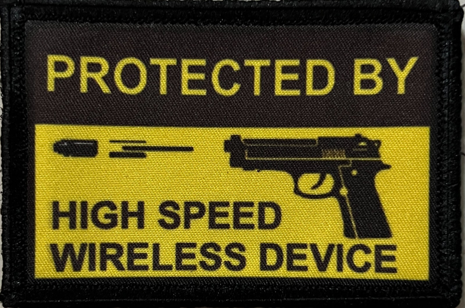 High Speed Wireless Morale Patch Funny Tactical ARMY Hook Military USA Badge