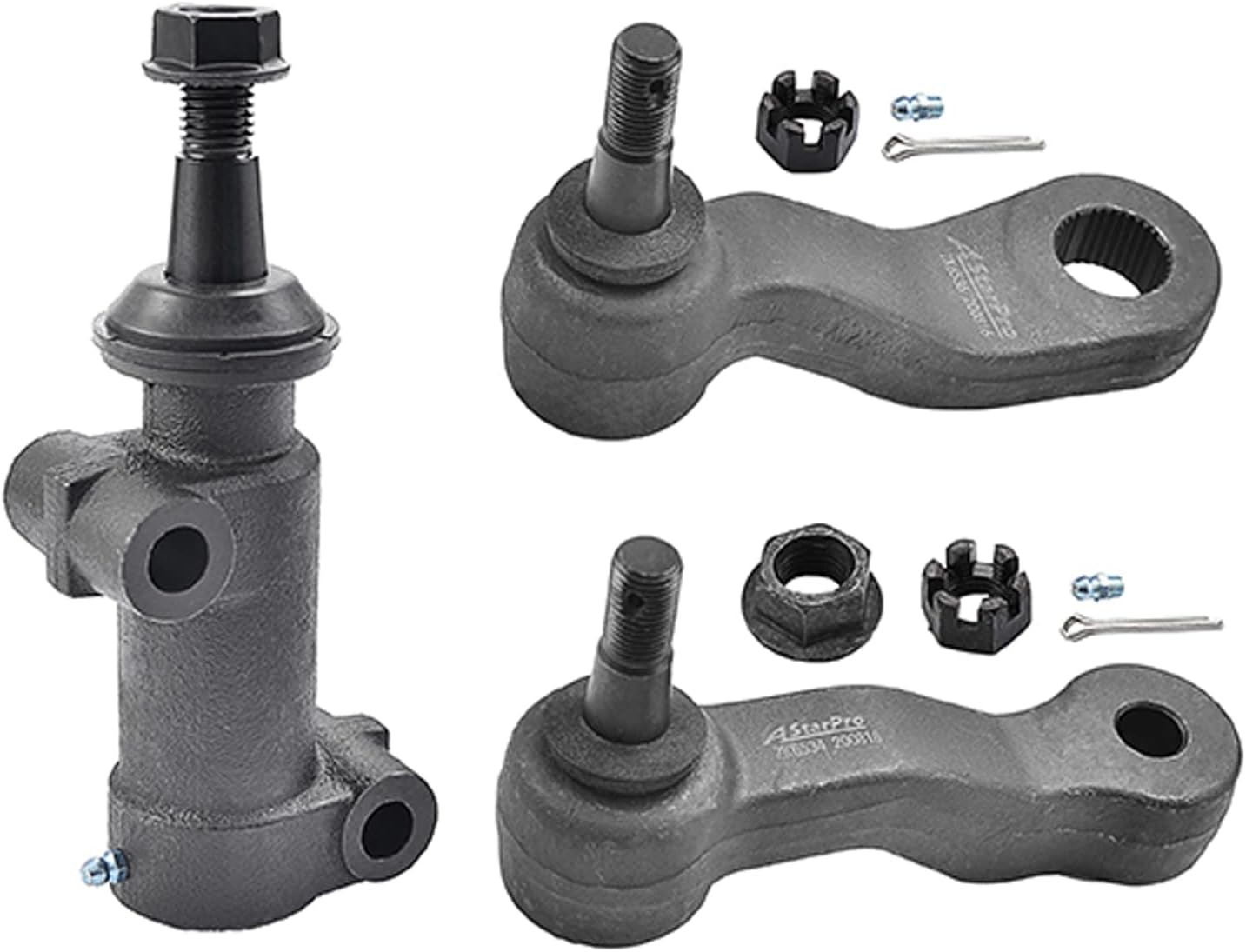 ASTARPRO Front Steering Kit Idler Arm And Pitman Arm 4 Grooves and Idler Arm ...