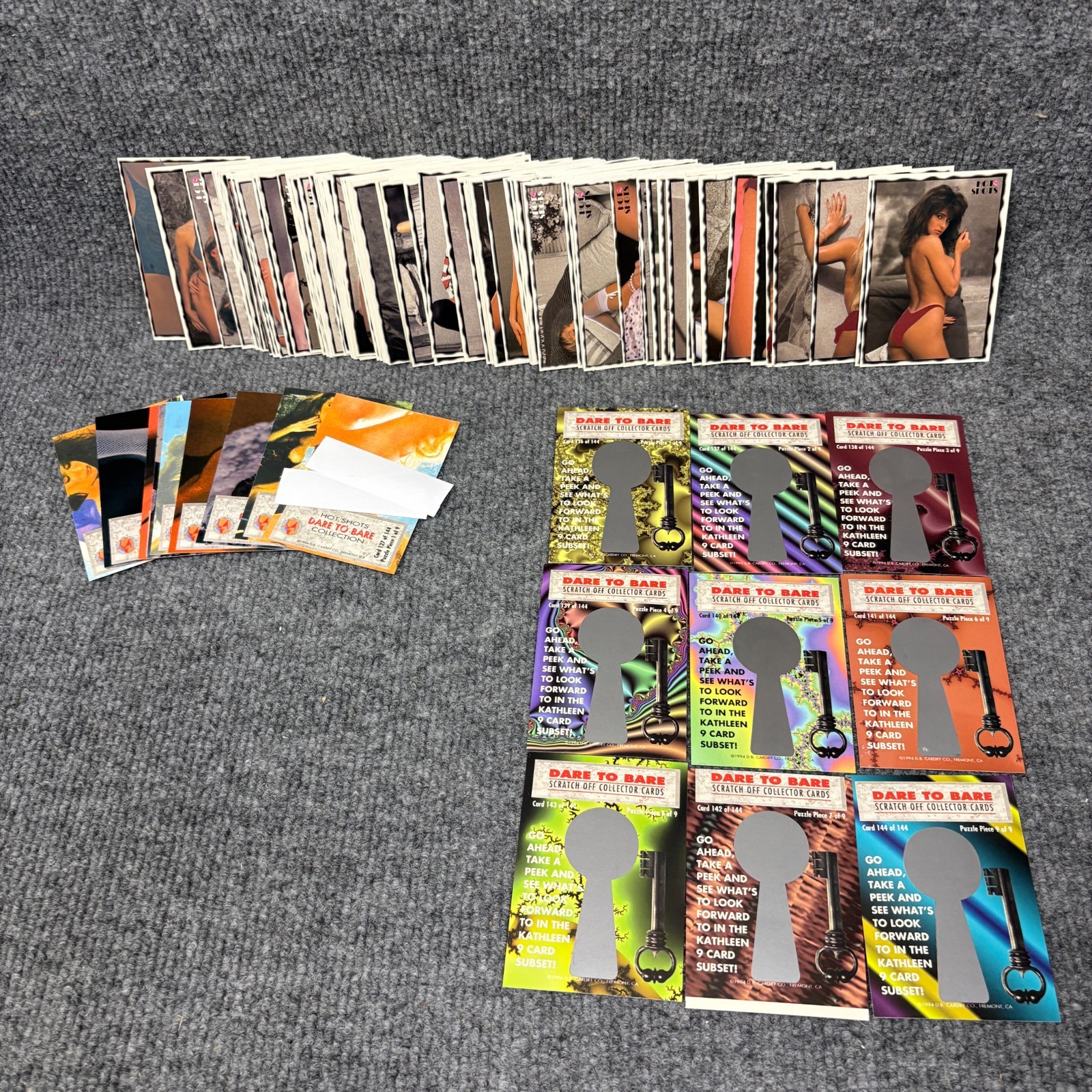Hot Shots Dare To Bare Set 1994 Trading Cards Near Complete Unscratched VGC
