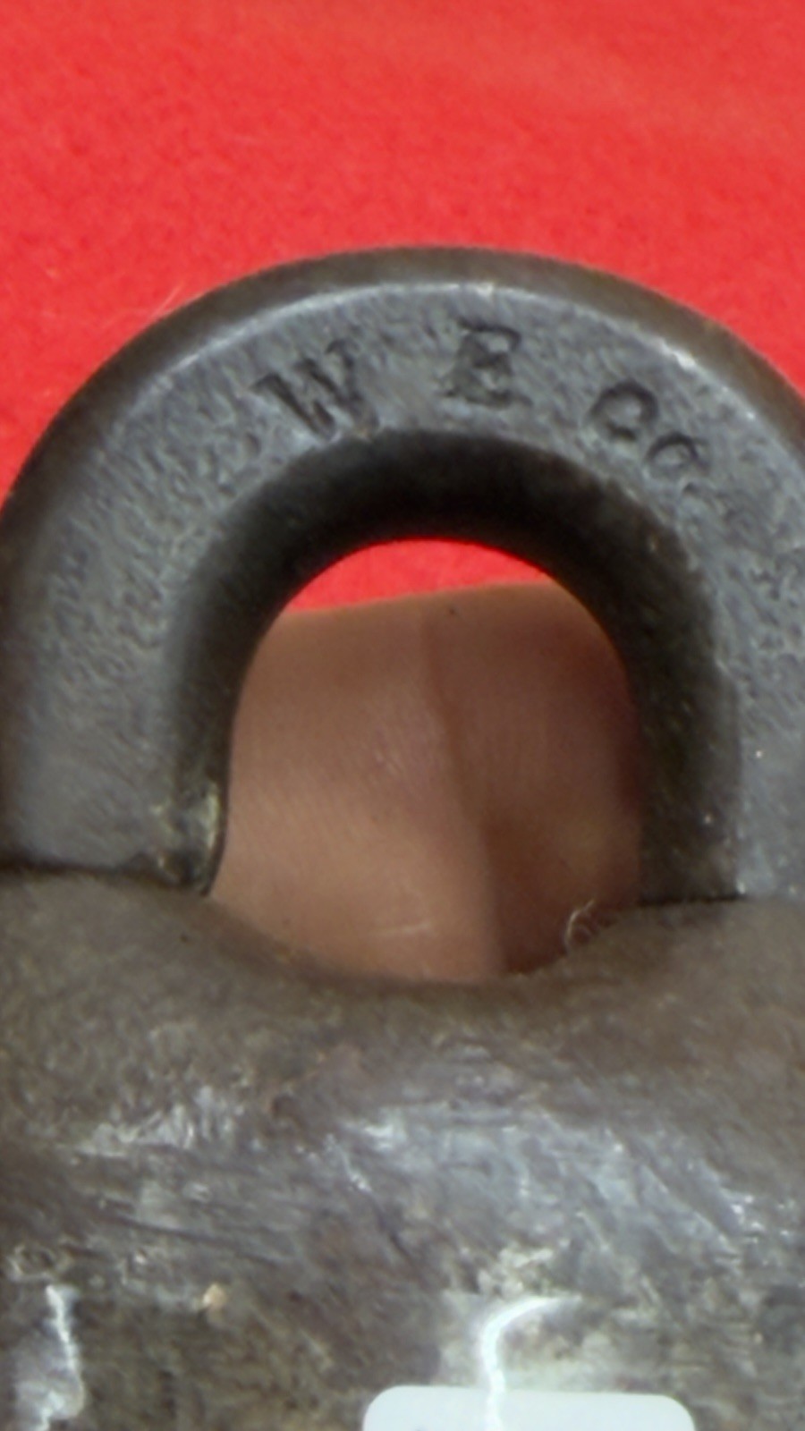 Antique Cast Iron Scandinavian Padlock Vintage Jail Lock - no key 7
