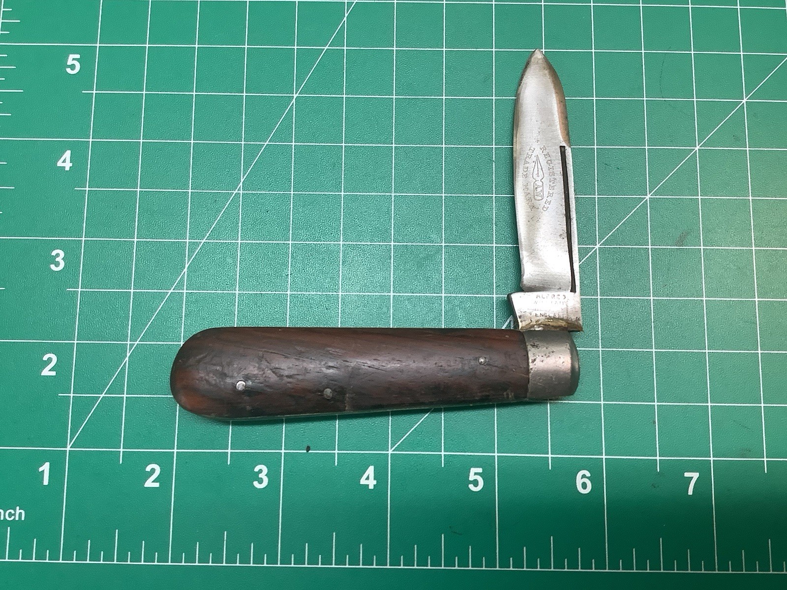 Vintage Alfred Williams  Single Blade With Etch 