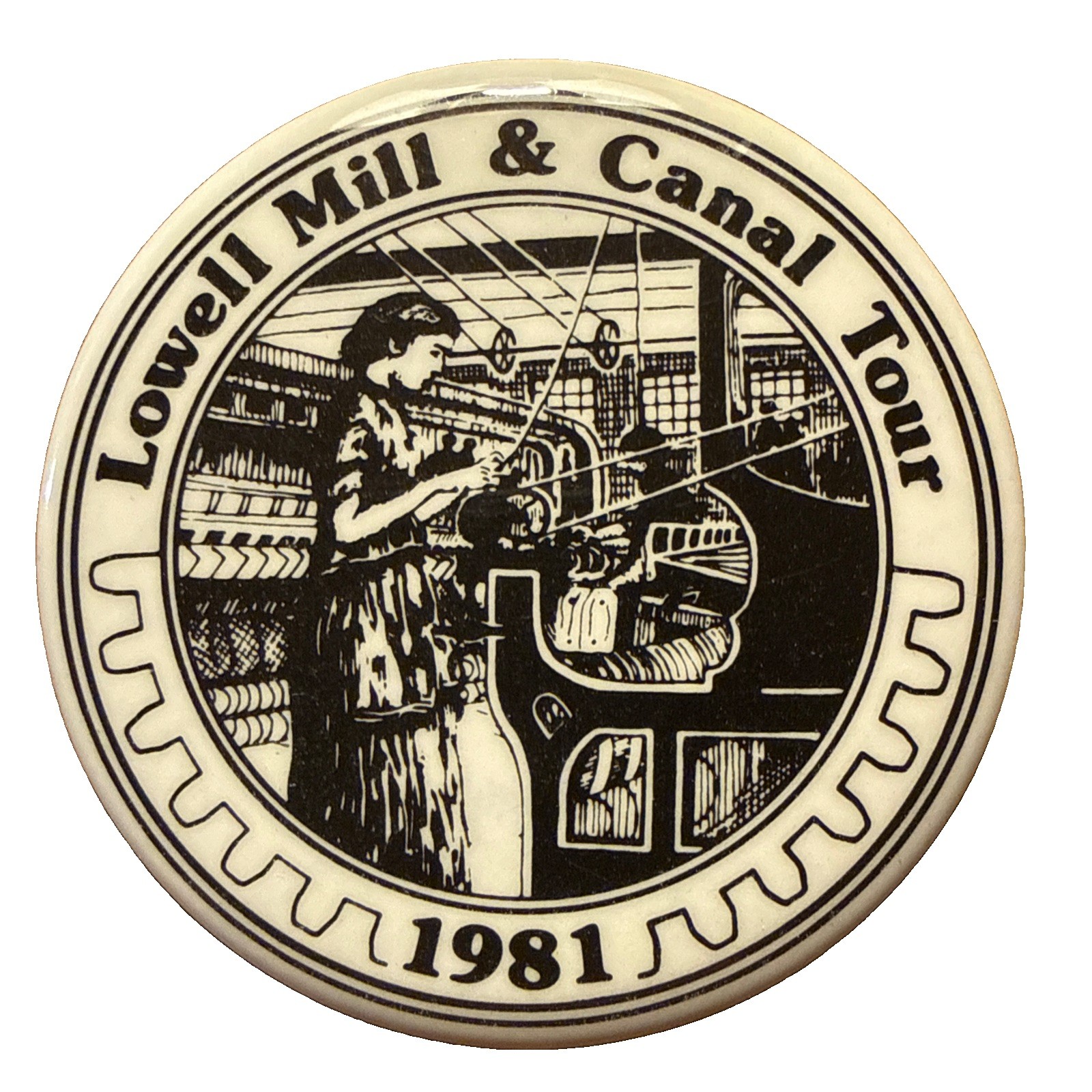 Lowell Mill & Canal Tour Vintage 2.25\