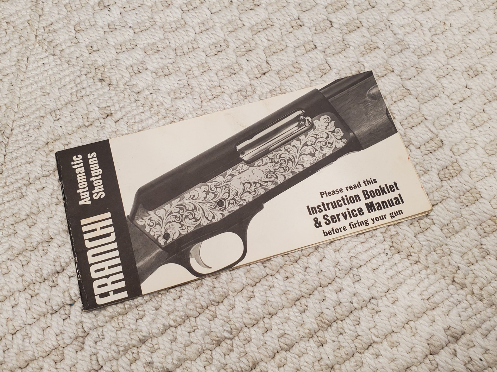 Original Vintage FRANCHI Automatic Shotguns Instruction Booklet & Service Manual