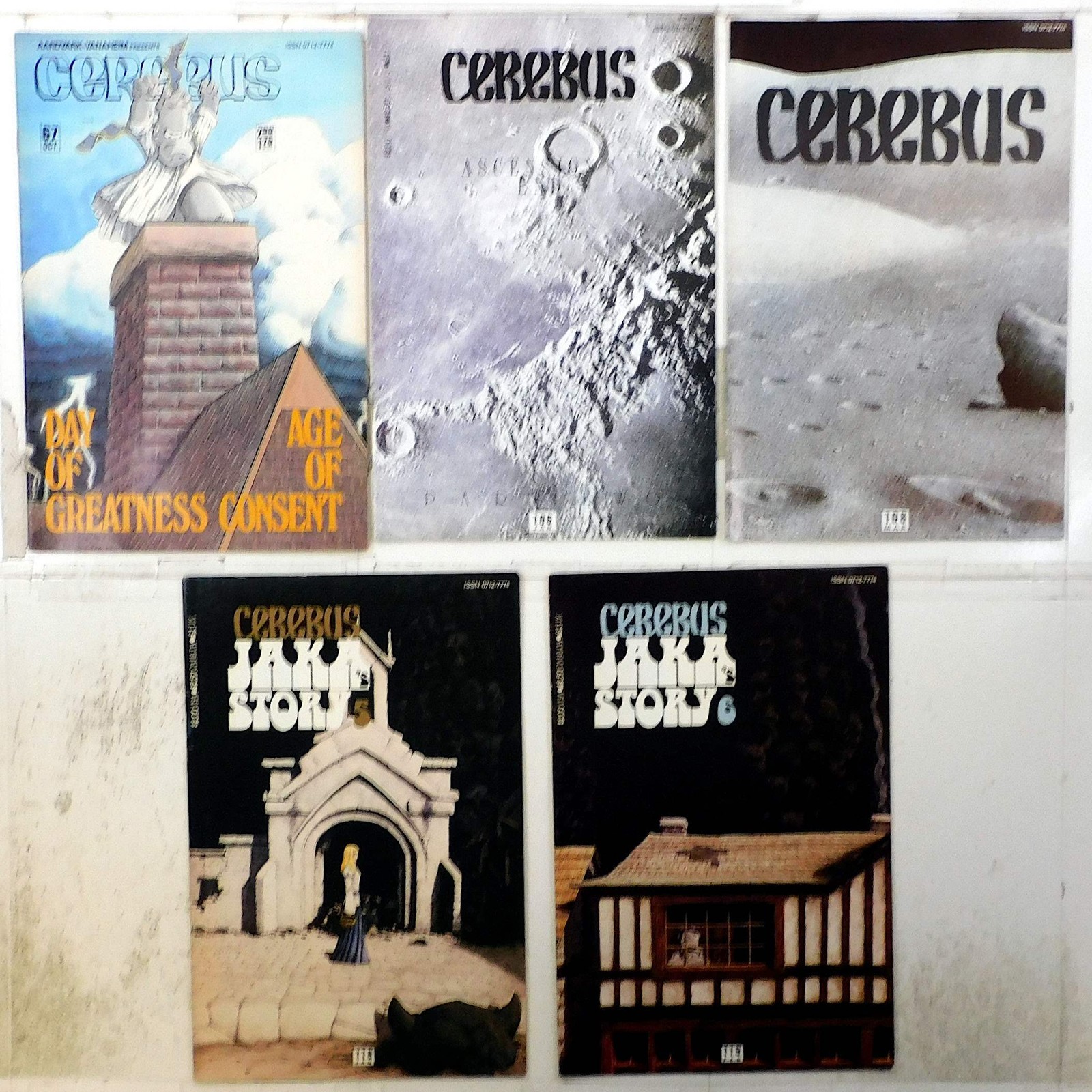 Cerebus Lot of 5 #67, 106, 108, 118, 119 1984 Aardvark-Vanaheim 1st Print Comics