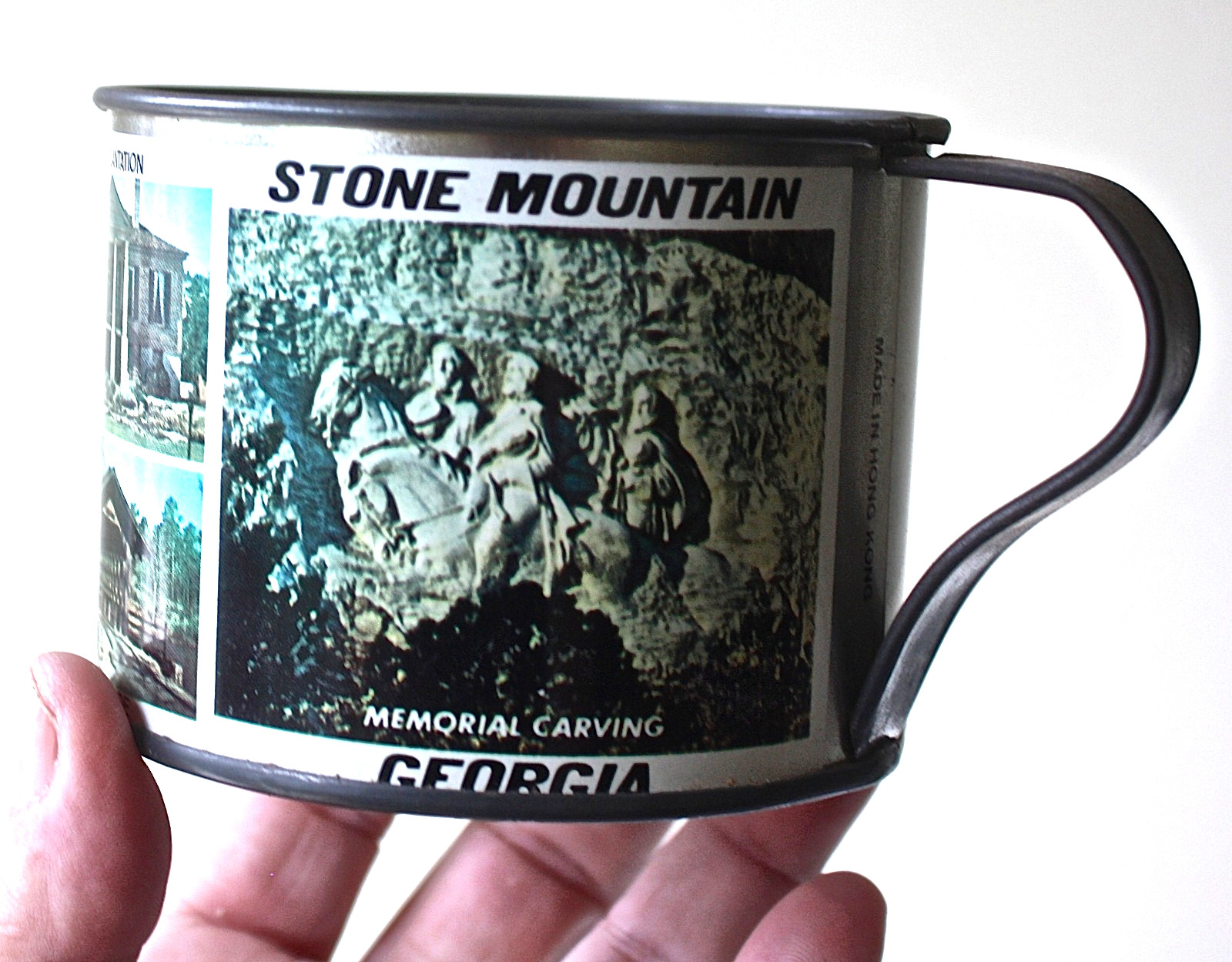 Vintage Souvenir 1960’s STONE MOUNTAIN Tin Cup Mug Vintage Souvenir 1960’s STONE MOUNTAIN Tin Cup Mug