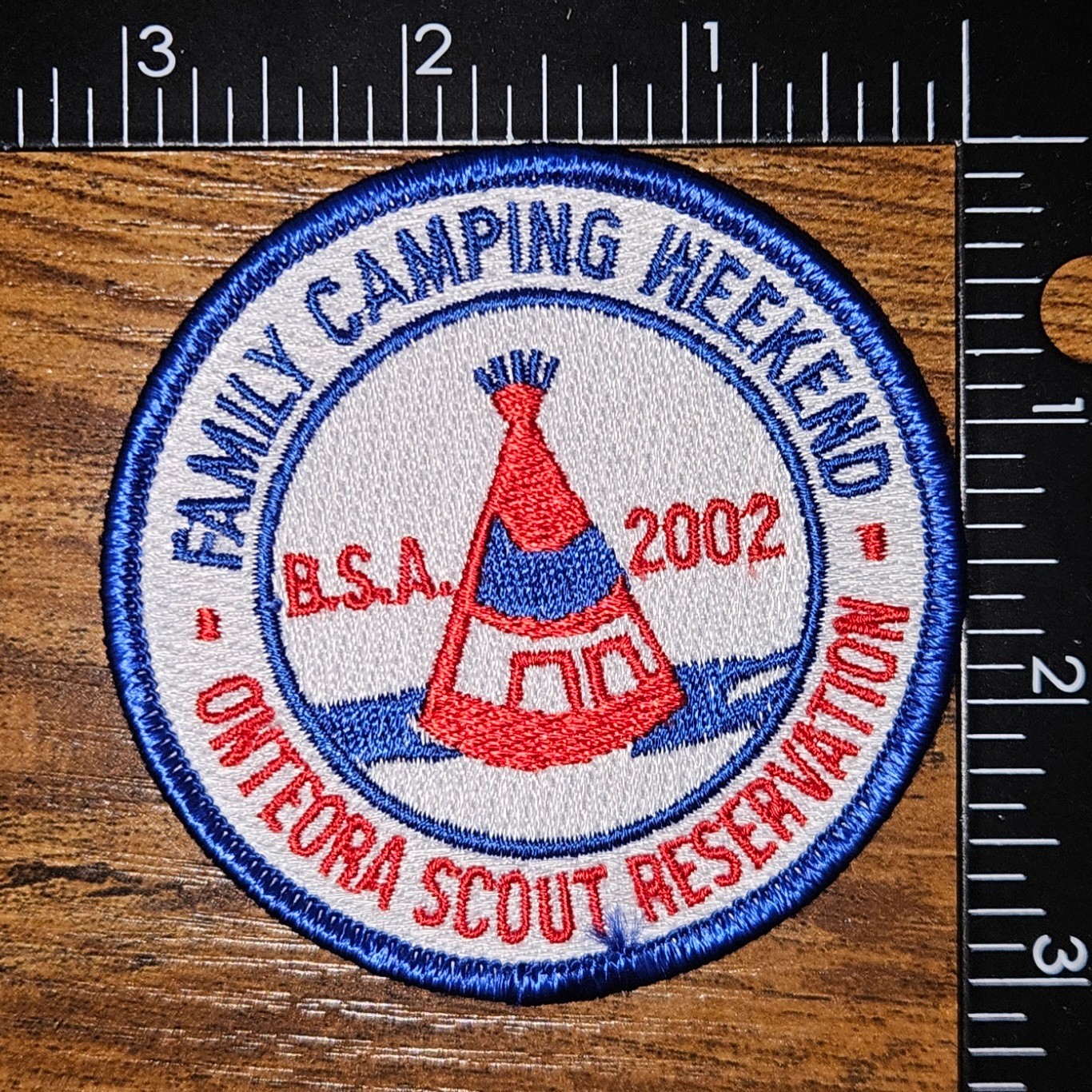 Onteora Scout Reservation Family Camping Weekend 2002 Boy Scout Camp Patch